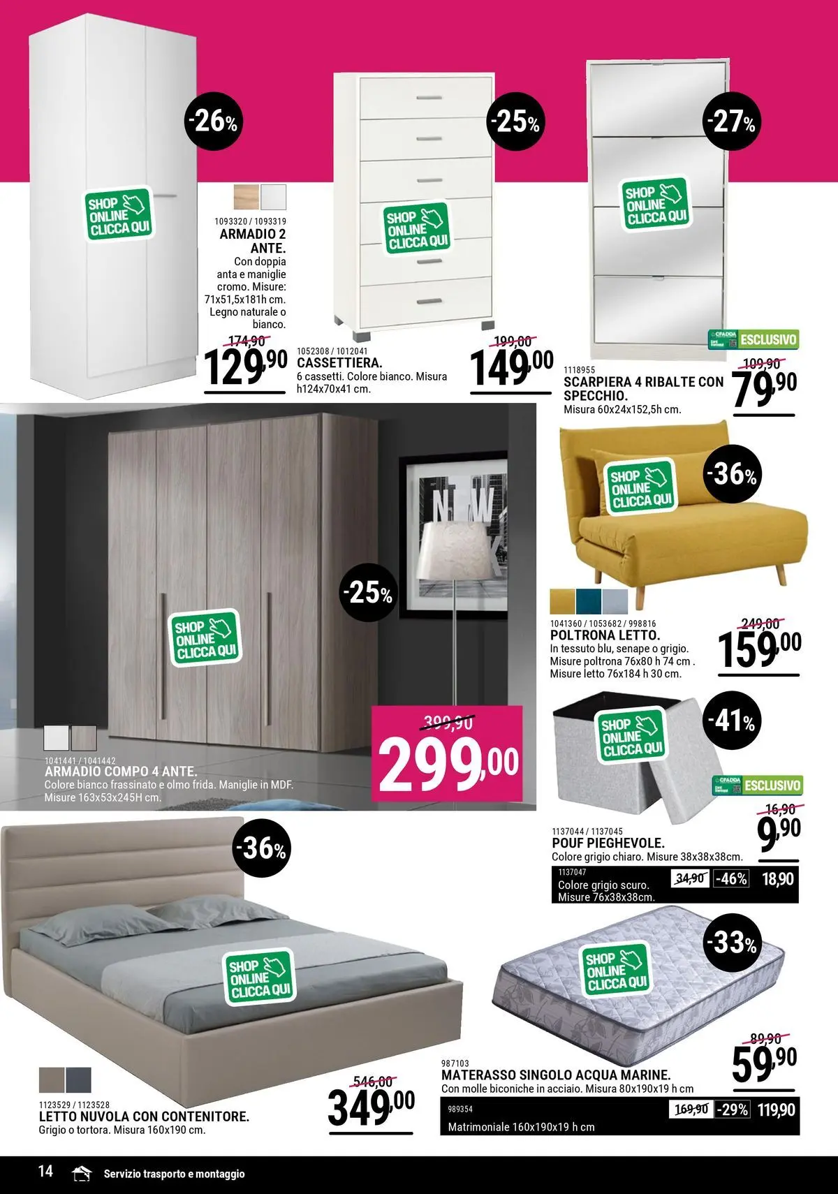 Nuovo CFadda - Super Sconti Febbraio dal 18/02/2026 > offerte anteprima 🛍️ | Pagina: 14