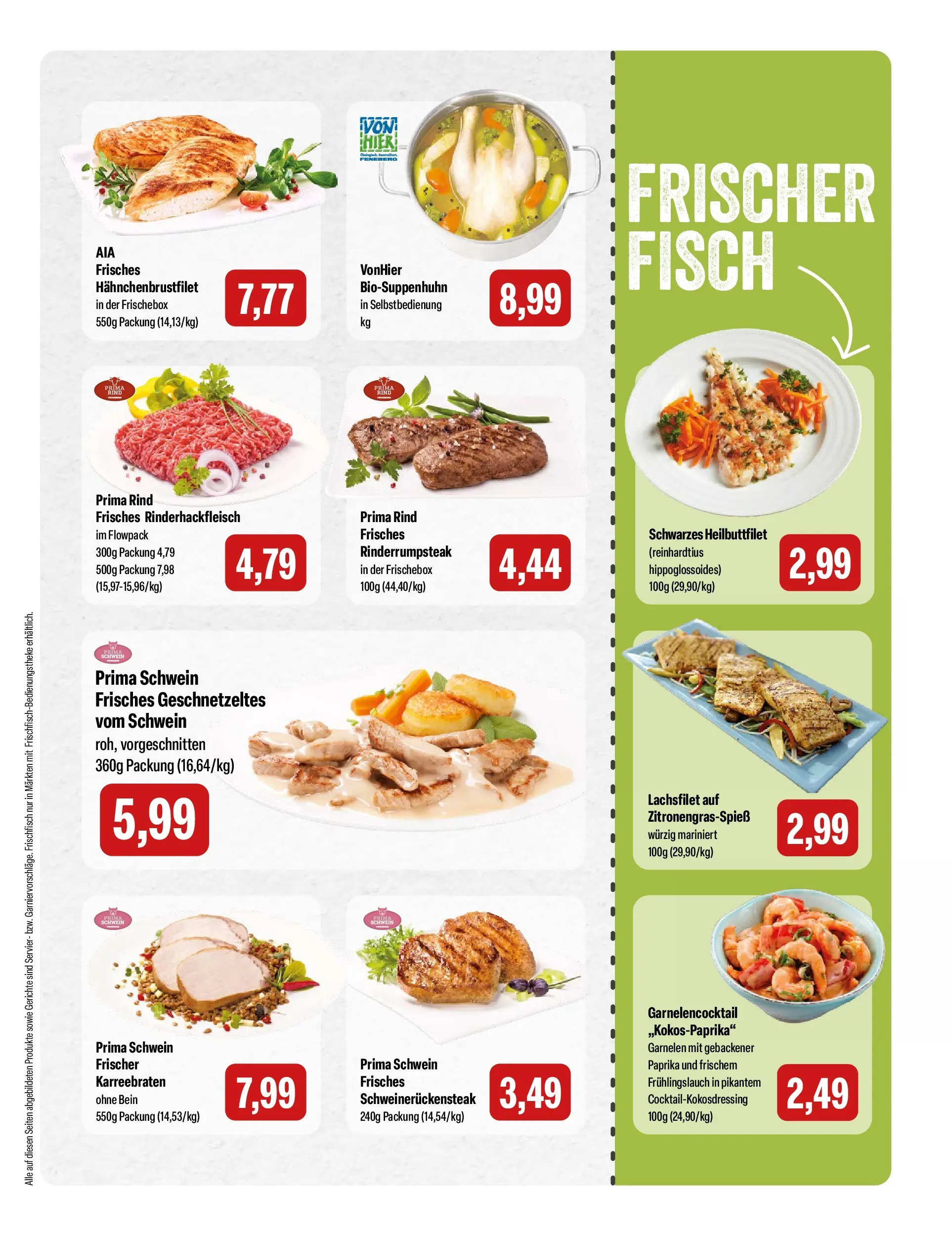 Feneberg - Feneberg: Aktuelle Angebote (ab 23.02.2026) zum Blättern | Seite: 3 | Produkte: Garnelen, Fisch, Paprika