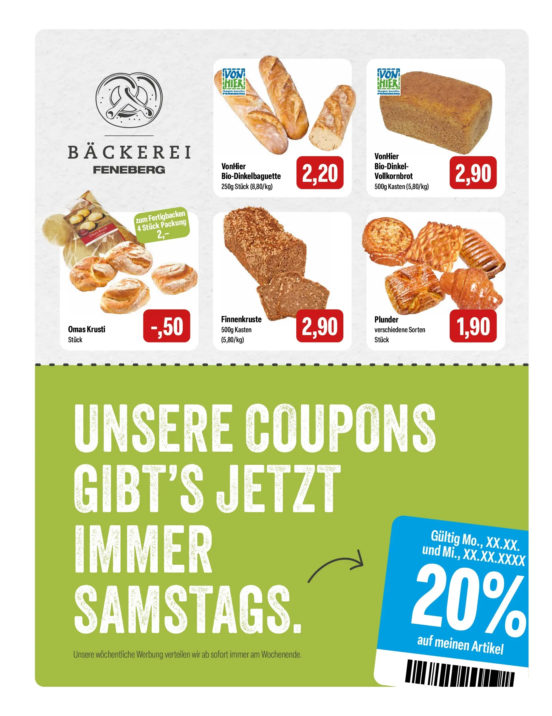 Feneberg - Feneberg: Aktuelle Angebote (ab 23.02.2026) zum Blättern | Seite: 4 | Produkte: Bäckerei, Vollkornbrot