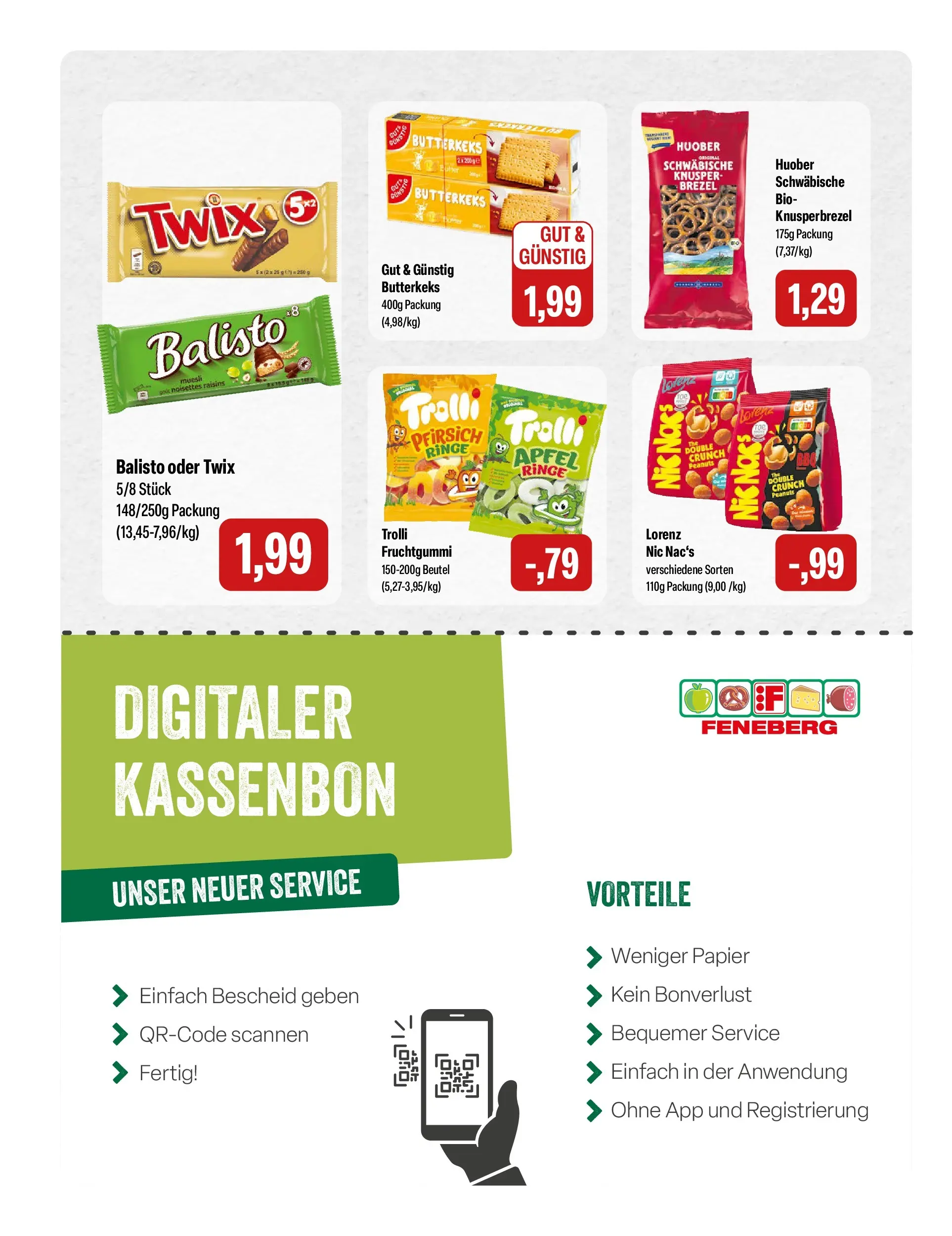 Feneberg - Feneberg: Aktuelle Angebote (ab 23.02.2026) zum Blättern | Seite: 14 | Produkte: Äpfel, Twix