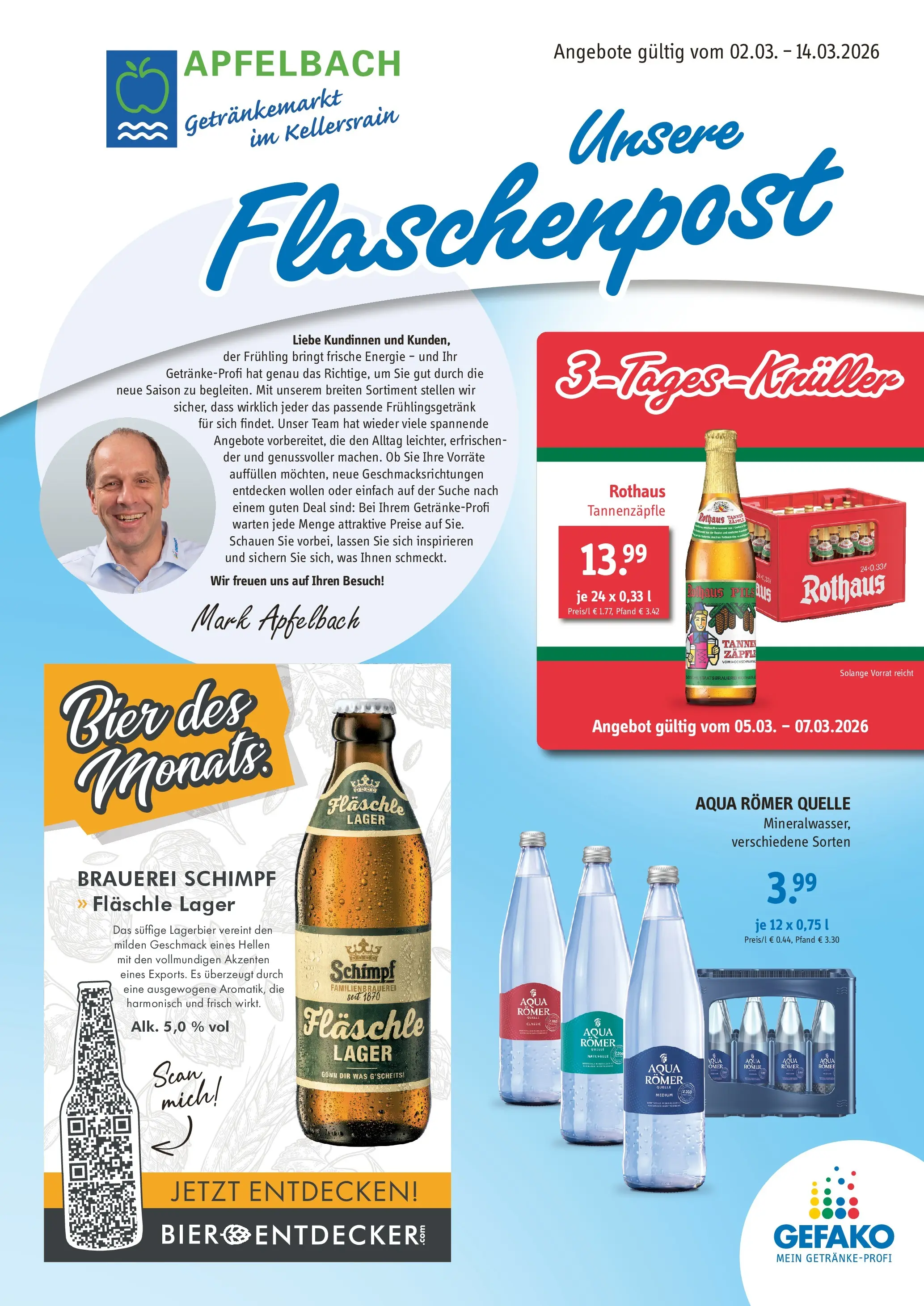 Angebote - Getränke Apfelbach: Angebote (ab 01.03.2026) zum Blättern | Seite: 1 | Produkte: Bier