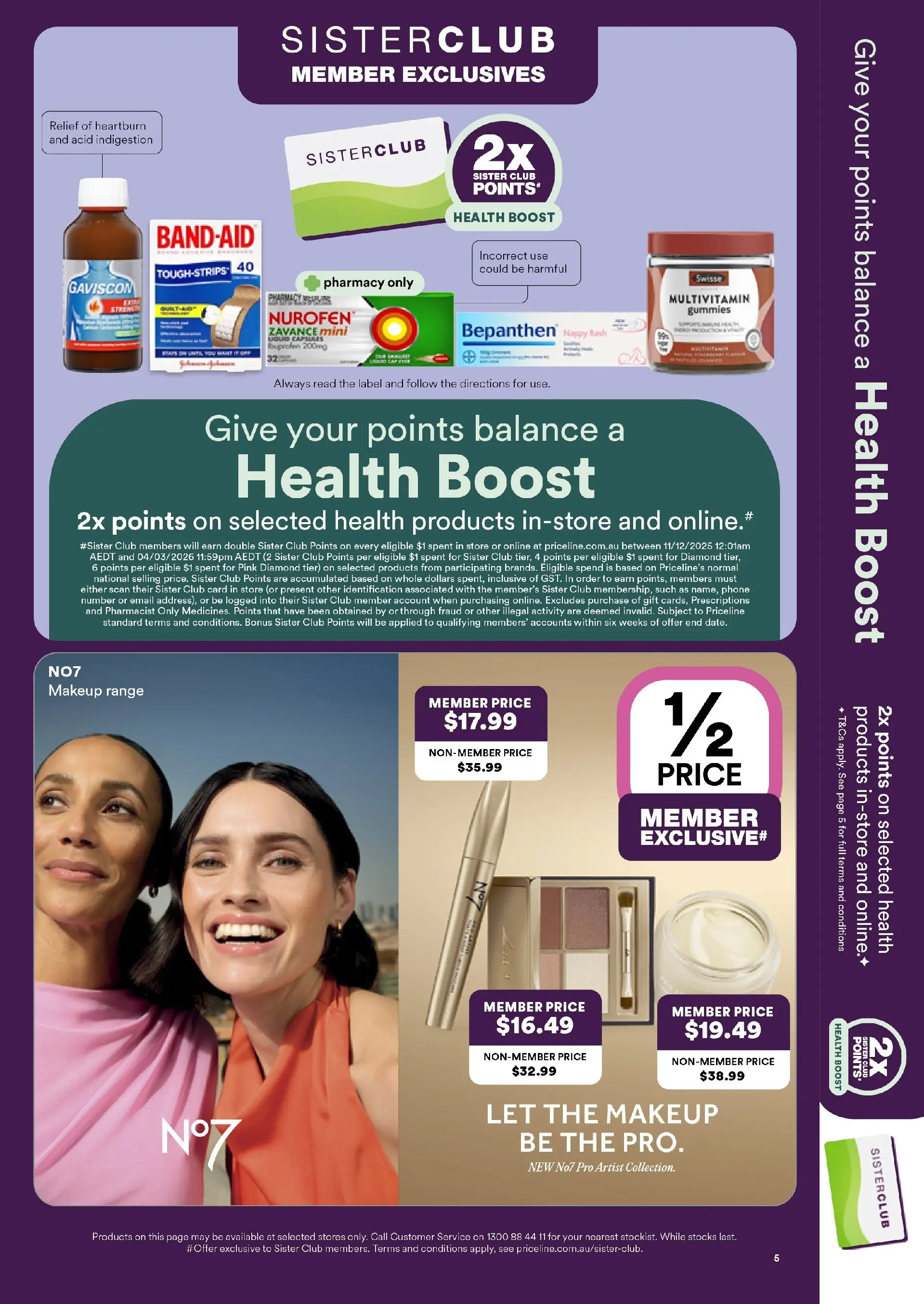 Priceline Pharmacy Catalogue Corrimal  - 19/02/2026 > weekly / monthly specials | Page: 5 | Products: Diamond, Makeup, Phone, Multivitamin
