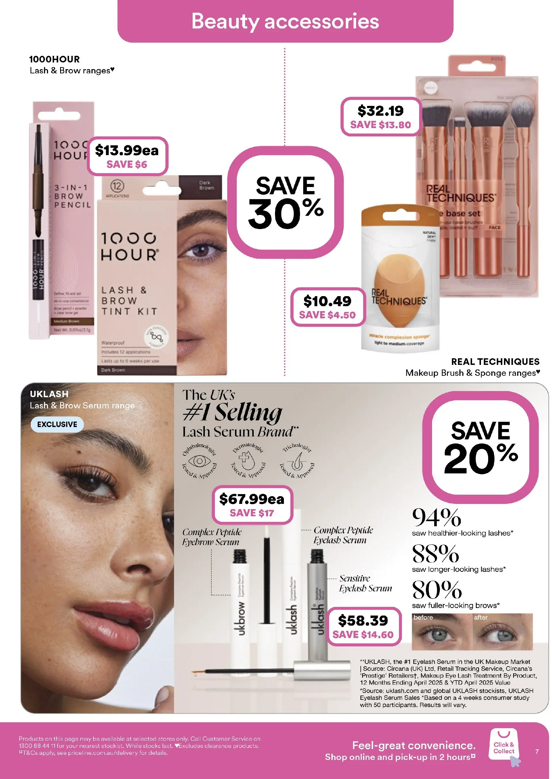 Priceline Pharmacy Catalogue Corrimal  - 19/02/2026 > weekly / monthly specials | Page: 7 | Products: Brush, Makeup, Eyebrow, Pencil