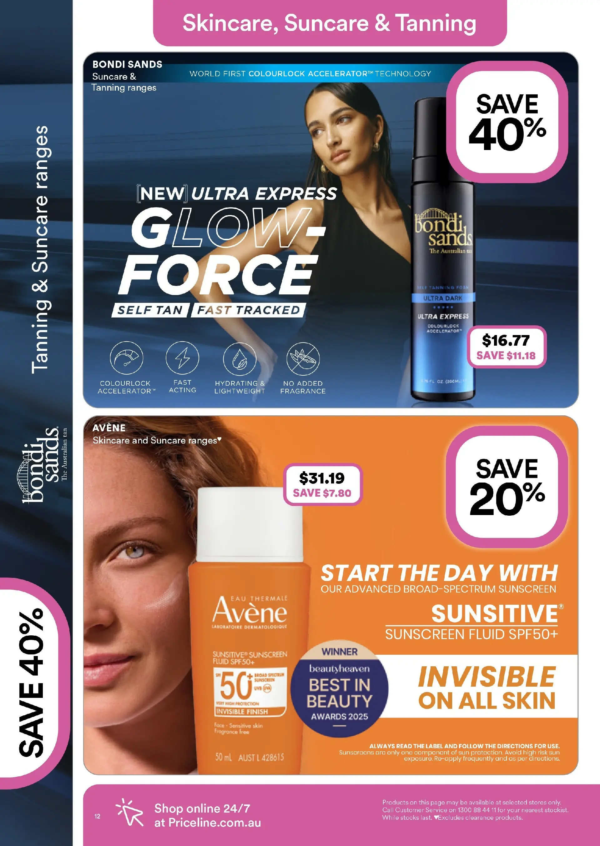 Priceline Pharmacy Catalogue Corrimal  - 19/02/2026 > weekly / monthly specials | Page: 12 | Products: Fragrance, Sunscreen