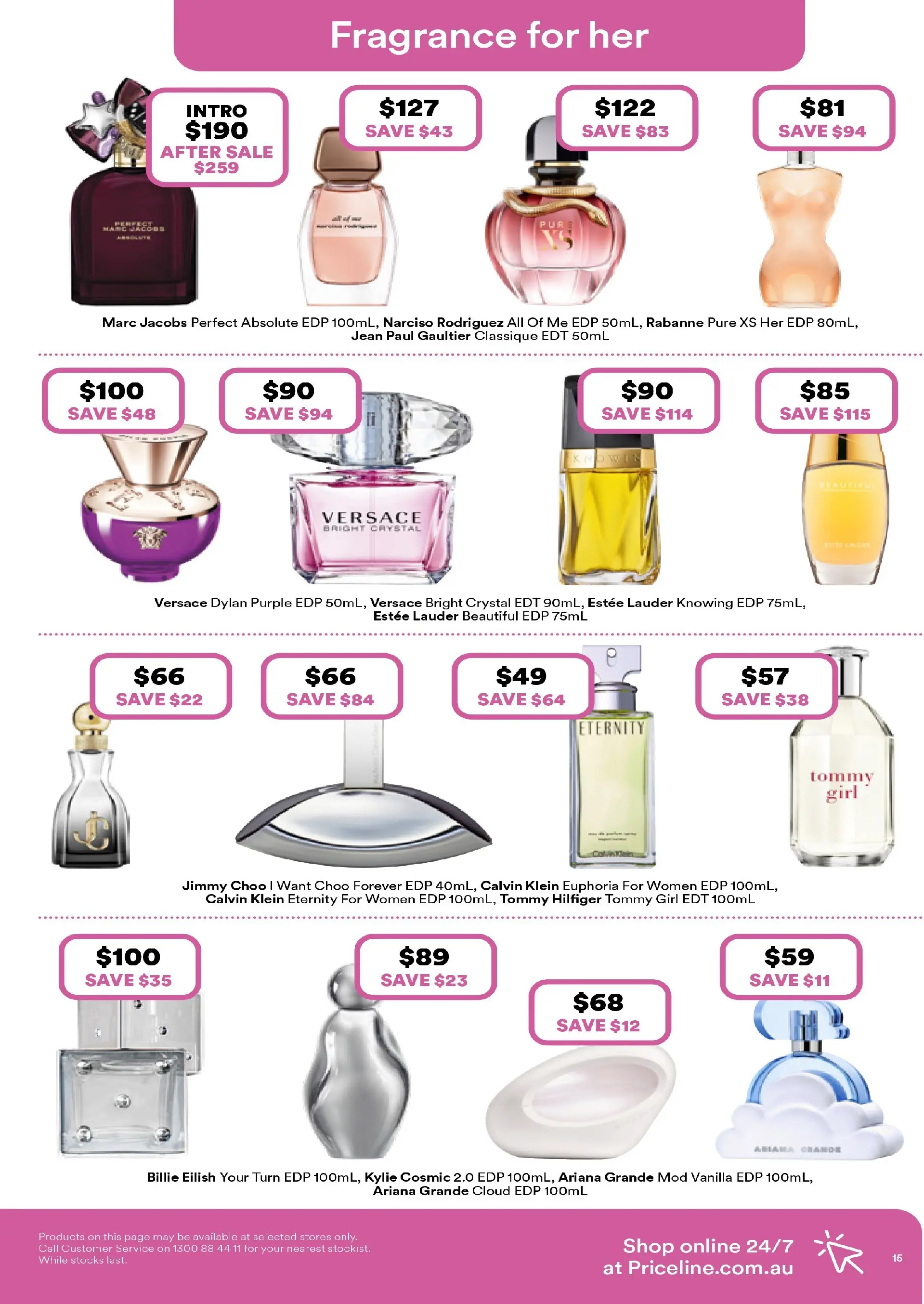 Priceline Pharmacy Catalogue Corrimal  - 19/02/2026 > weekly / monthly specials | Page: 15 | Products: Fragrance