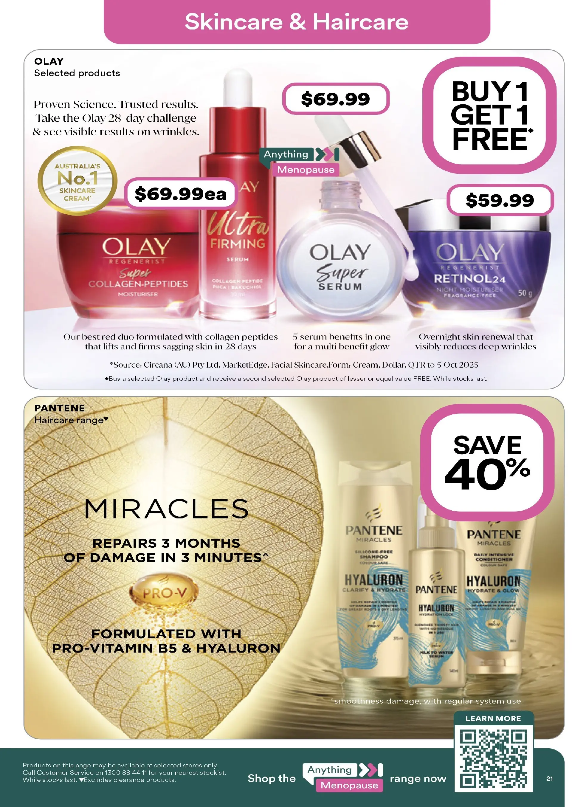 Priceline Pharmacy Catalogue Corrimal  - 19/02/2026 > weekly / monthly specials | Page: 21 | Products: Conditioner, Moisturiser, Water, Collagen