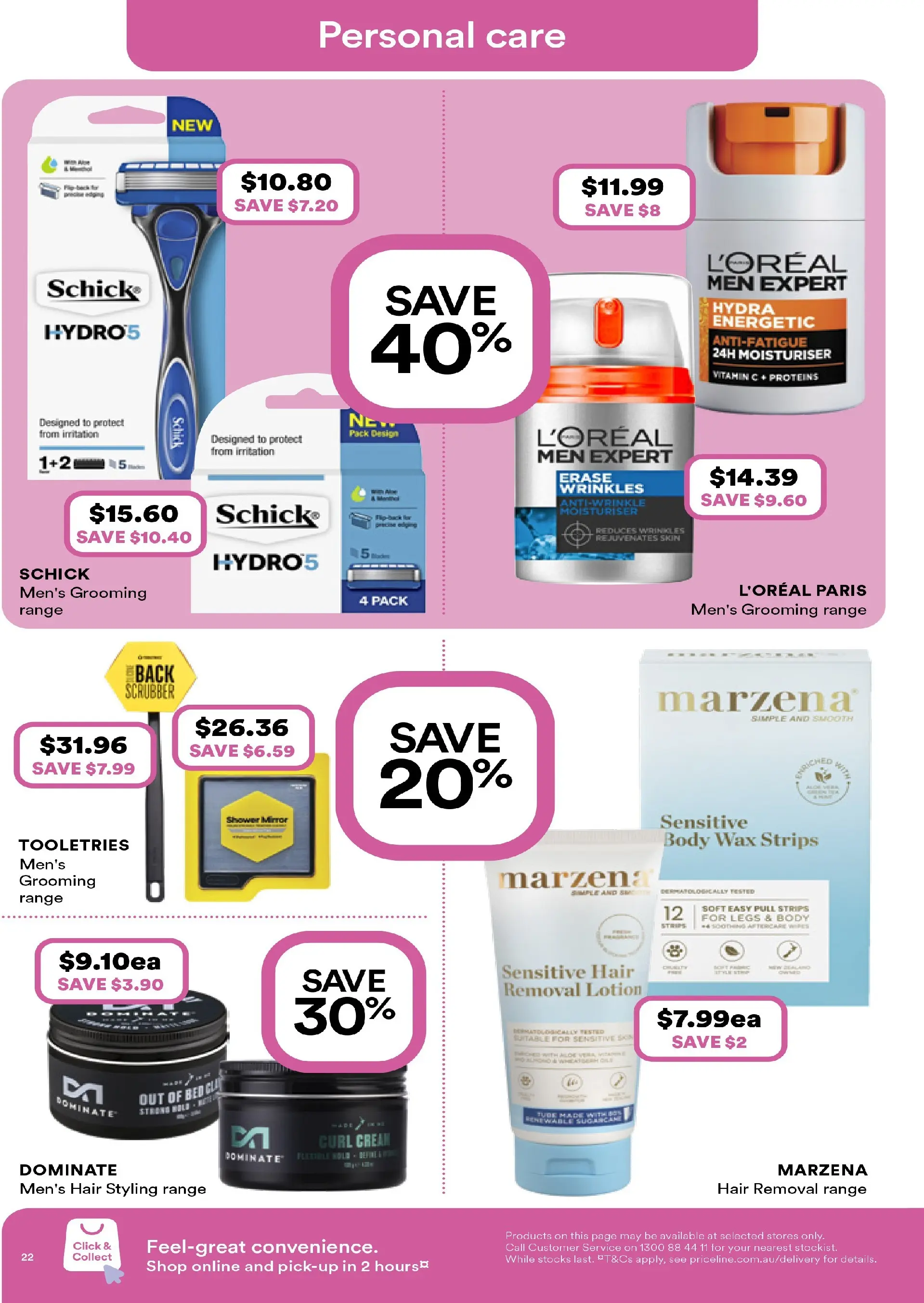 Priceline Pharmacy Catalogue Corrimal  - 19/02/2026 > weekly / monthly specials | Page: 22 | Products: Shower, Mirror, Moisturiser, Vitamin