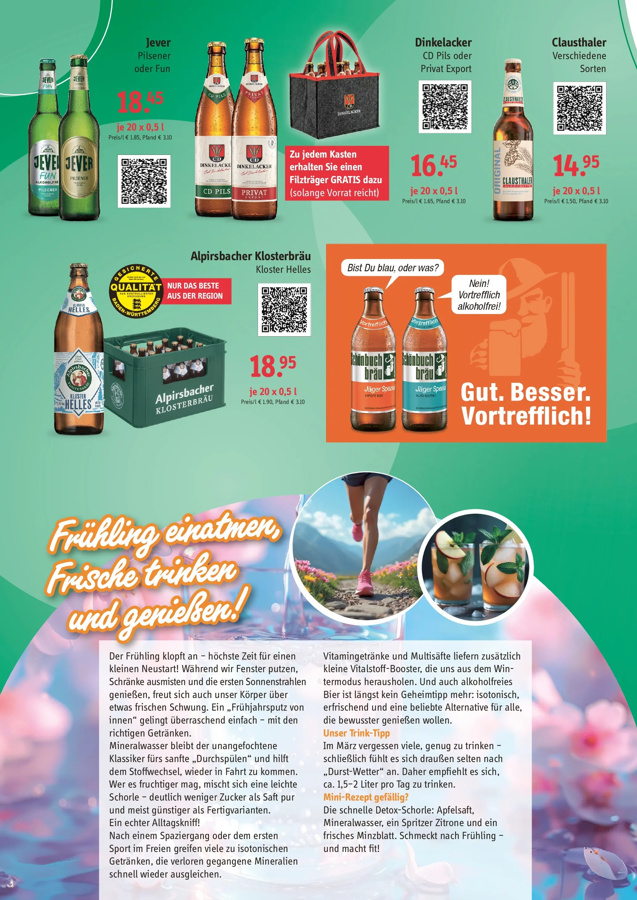 Angebote - Getränke Valet: Angebote (ab 01.03.2026) zum Blättern | Seite: 2 | Produkte: Bier, Mineralwasser, Jever, Saft