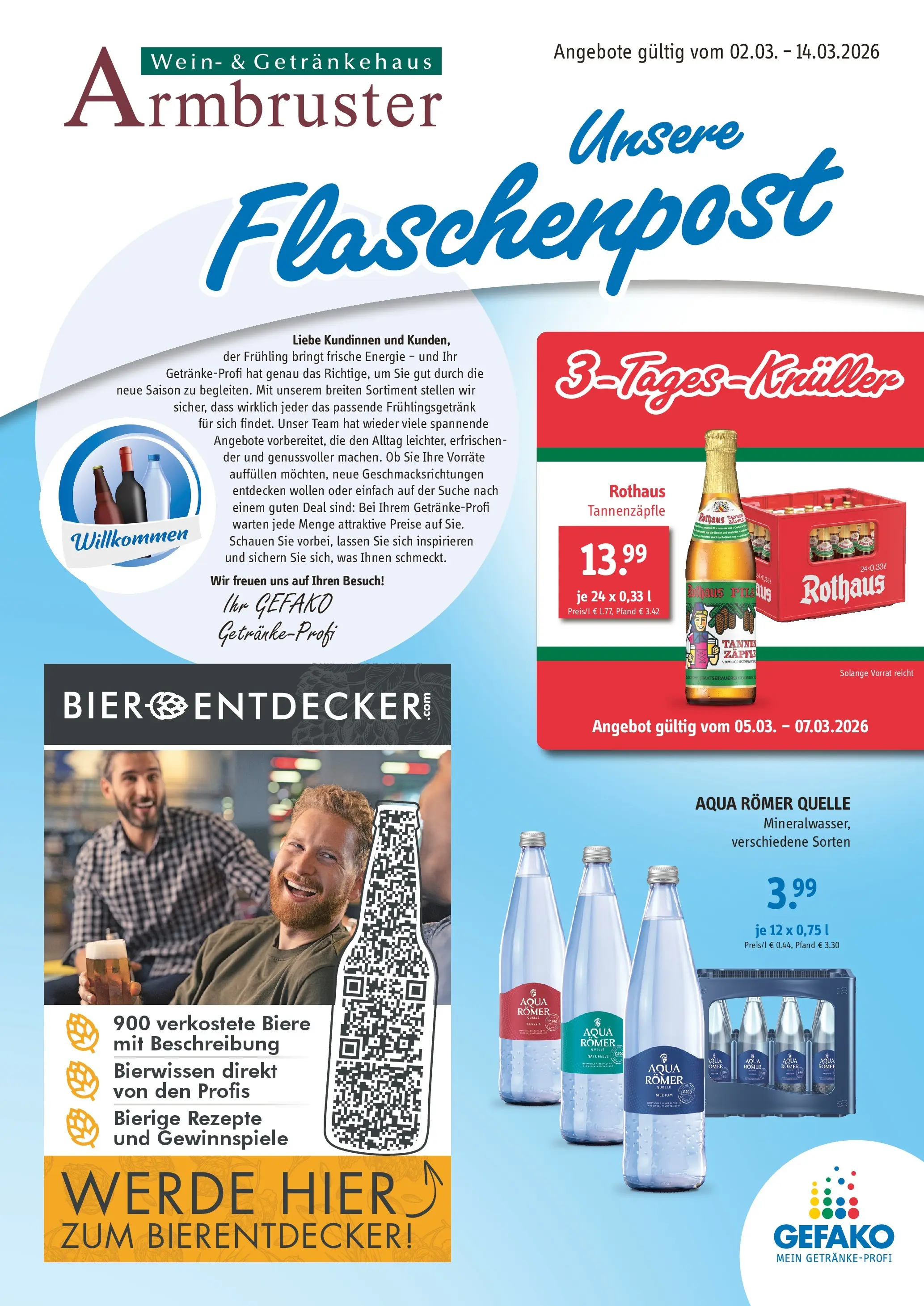 Angebote - Getränke Armbruster: Angebote (ab 01.03.2026) zum Blättern | Seite: 1 | Produkte: Wein