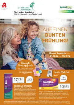 Angebote - Ihre Apotheke vor Ort: Jetzt alle Angebote auch online entdecken! ab 20.02.2026 gültig Angebote - Ihre Apotheke vor Ort: Jetzt alle Angebote auch online entdecken! ab 20.02.2026 gültig