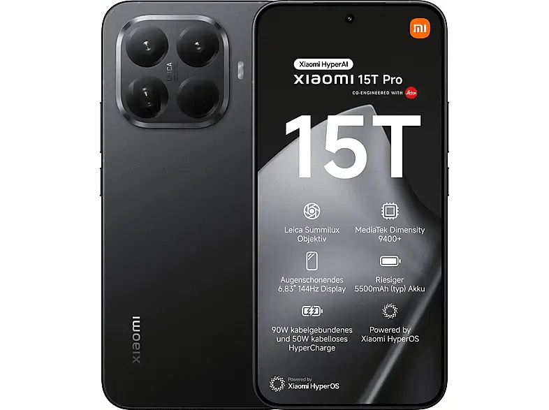XIAOMI 15T Pro 512 GB Black Dual SIM