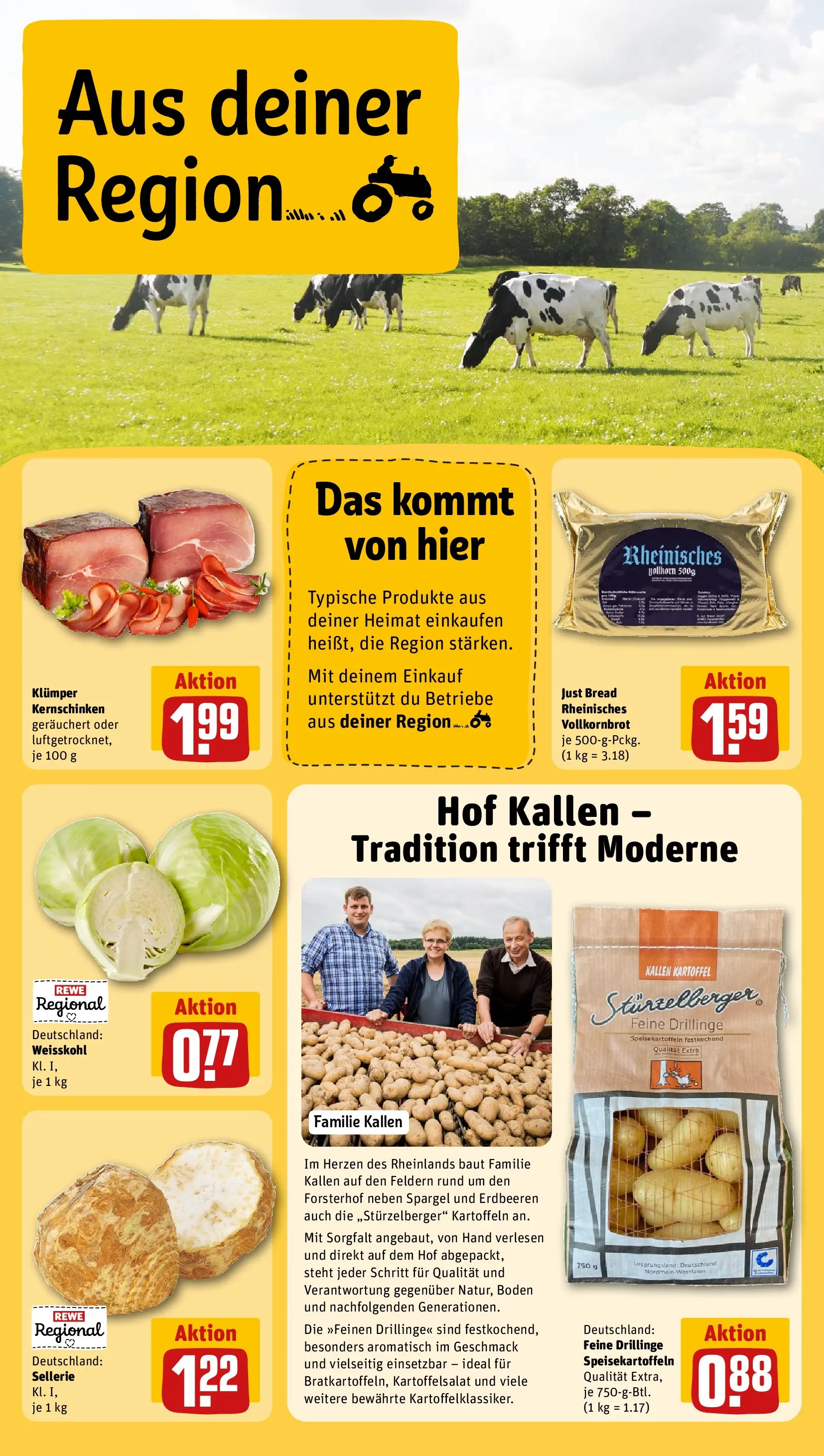 REWE Prospekt ab 22.02.2026 zum Blättern » Angebote | Seite: 24 | Produkte: Vollkornbrot, Spargel, Kartoffeln, Erdbeeren