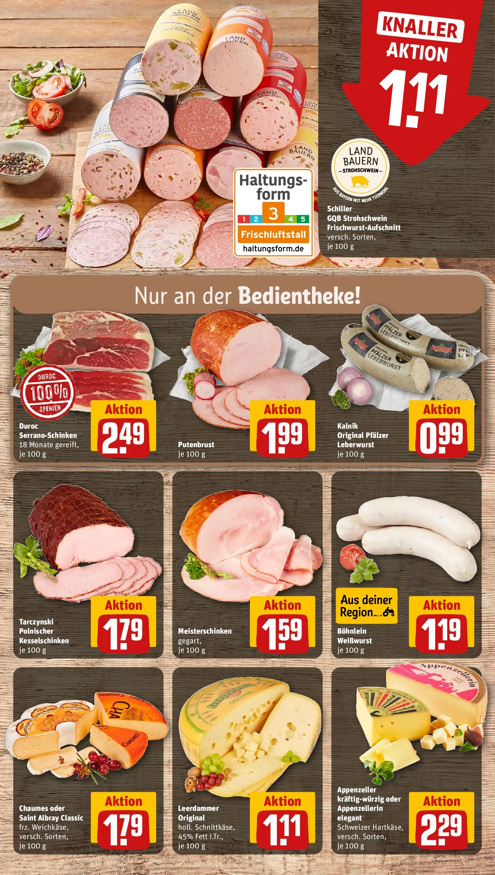 REWE Prospekt ab 22.02.2026 zum Blättern » Angebote | Seite: 9 | Produkte: Weißwurst, Leerdammer
