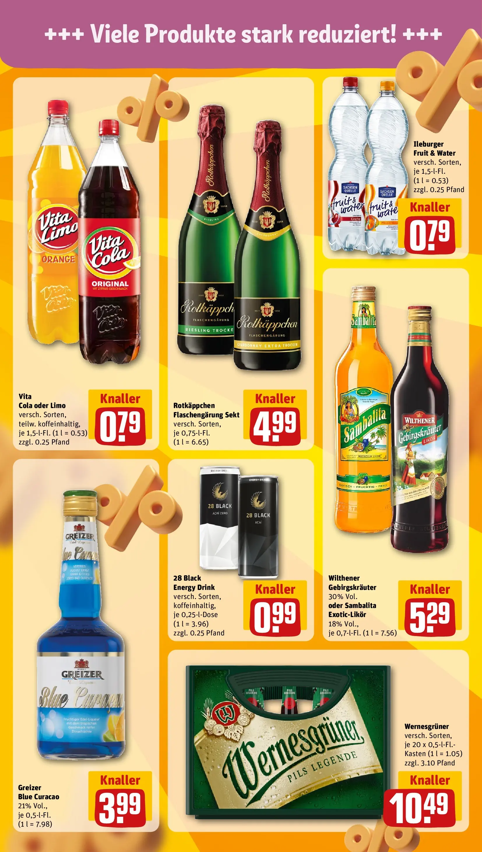 REWE Prospekt ab 22.02.2026 zum Blättern » Angebote | Seite: 21 | Produkte: Wilthener gebirgskrauter, Bad, Wernesgruner, Rotkäppchen