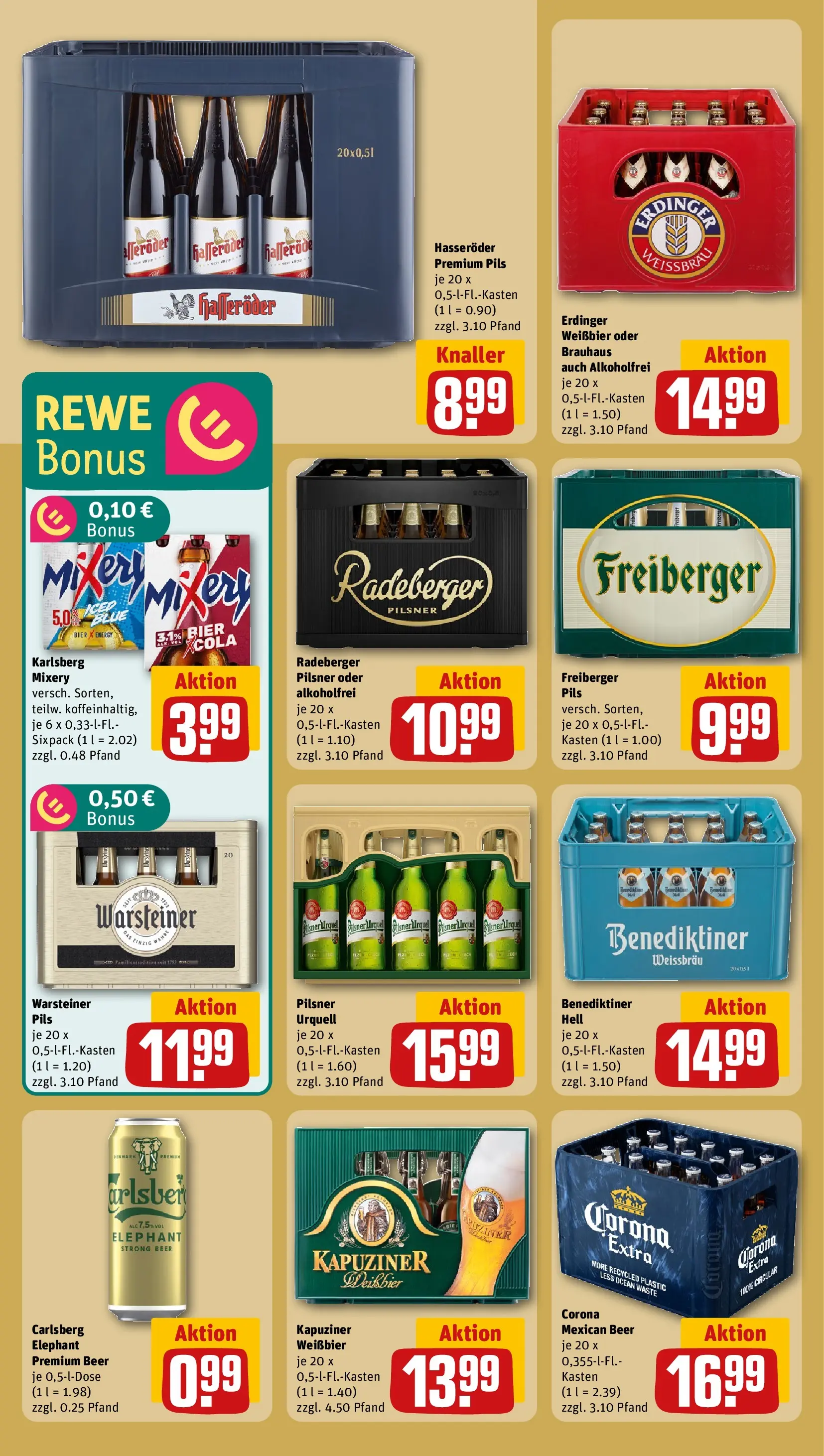 REWE Prospekt ab 22.02.2026 zum Blättern » Angebote | Seite: 21 | Produkte: Bier, Weißbier, Pils, Warsteiner
