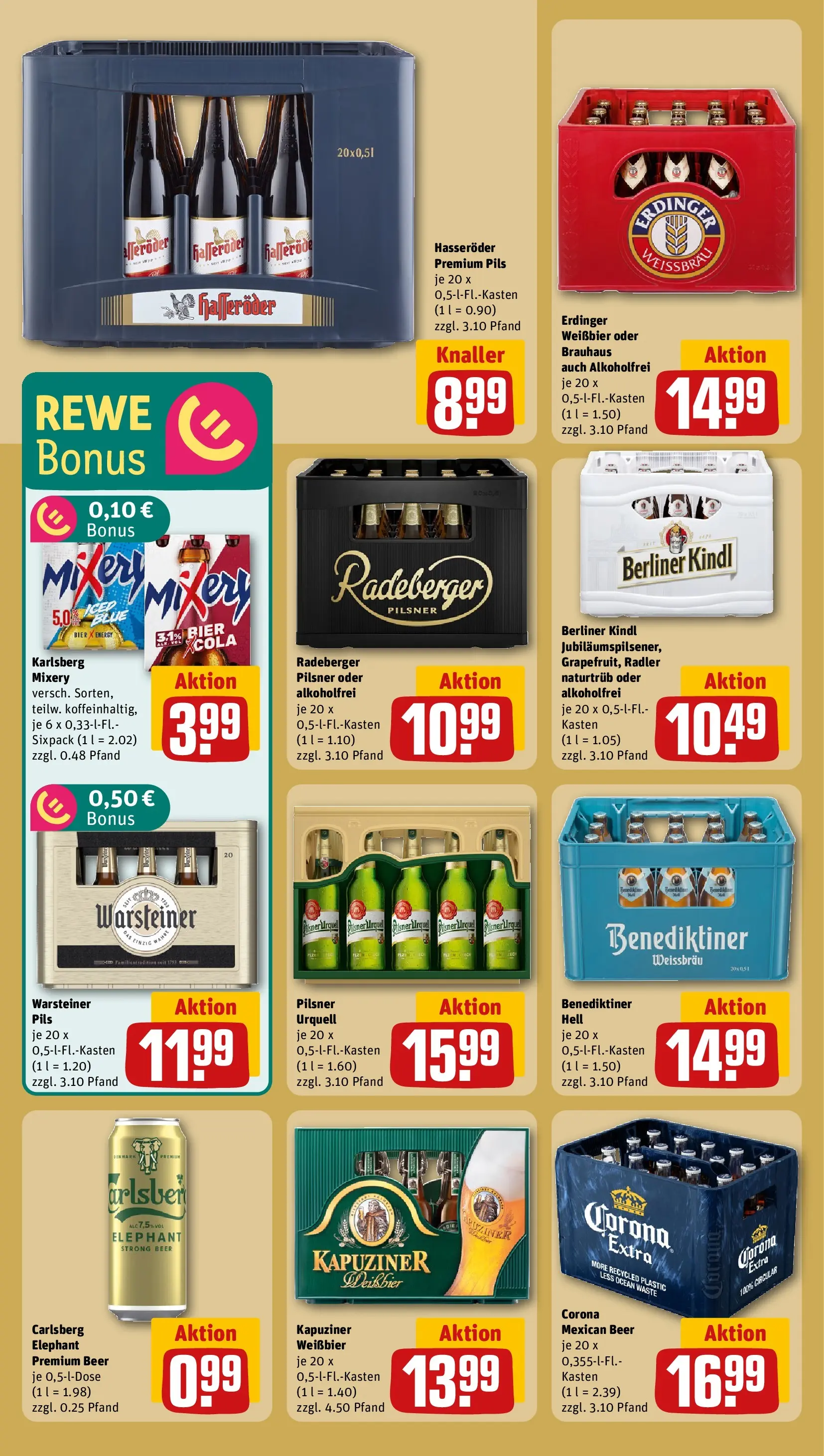 REWE Prospekt ab 22.02.2026 zum Blättern » Angebote | Seite: 23 | Produkte: Carlsberg, Energy, Benediktiner hell, Pilsner urquell