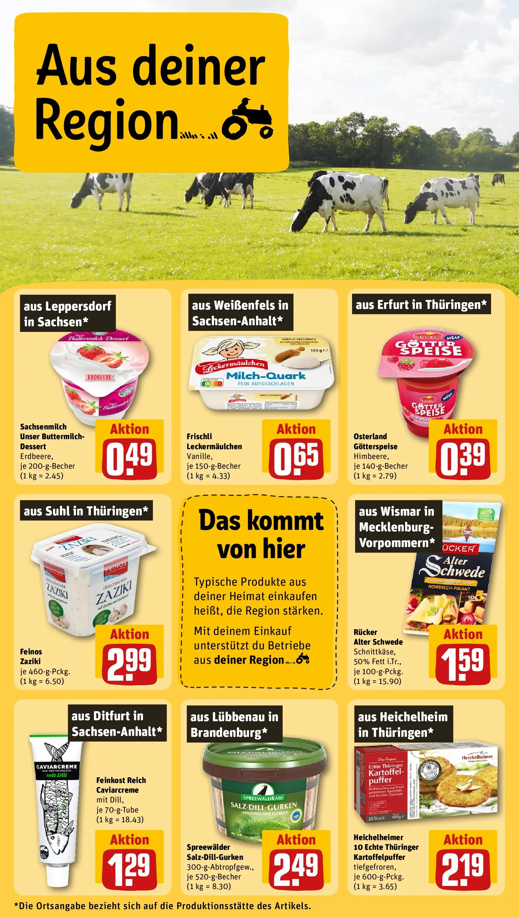 REWE Prospekt ab 22.02.2026 zum Blättern » Angebote | Seite: 26 | Produkte: Buttermilch, Kartoffeln, Zwiebeln, Dill