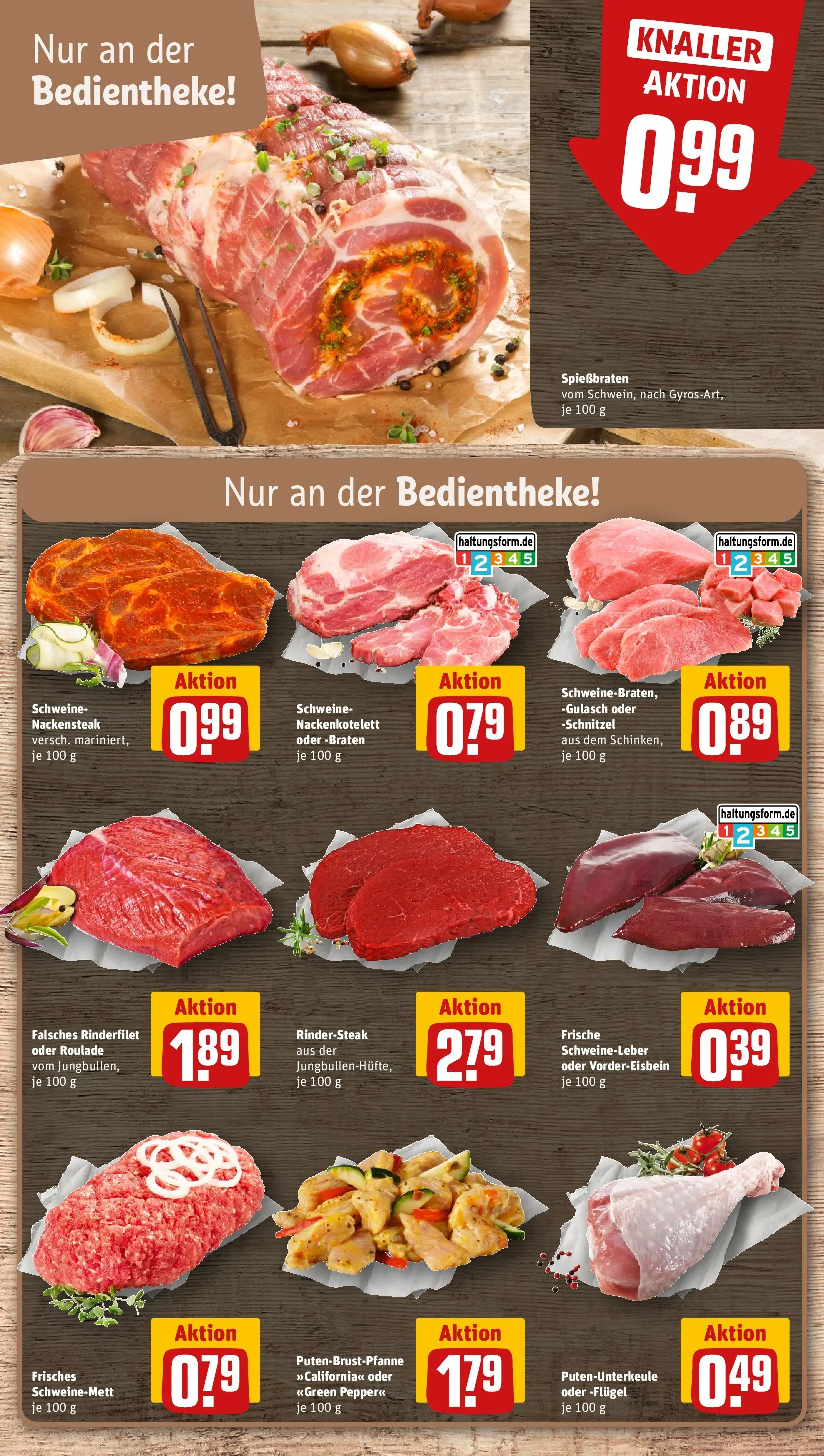 REWE Prospekt ab 22.02.2026 zum Blättern » Angebote | Seite: 8 | Produkte: Rinderfilet, Schnitzel, Gulasch