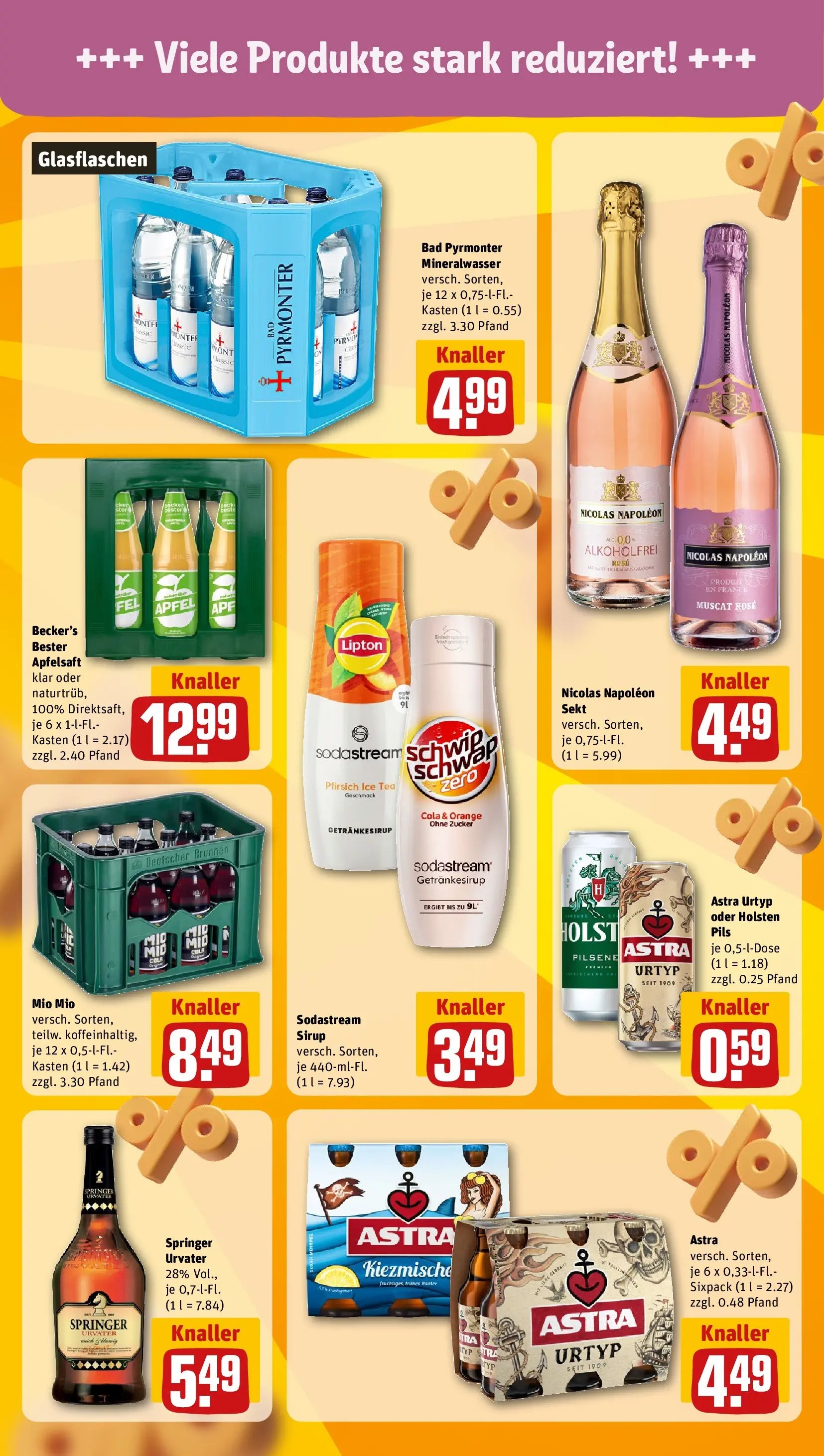 REWE Prospekt ab 22.02.2026 zum Blättern » Angebote | Seite: 19 | Produkte: Äpfel, Sirup, Mineralwasser, Zucker