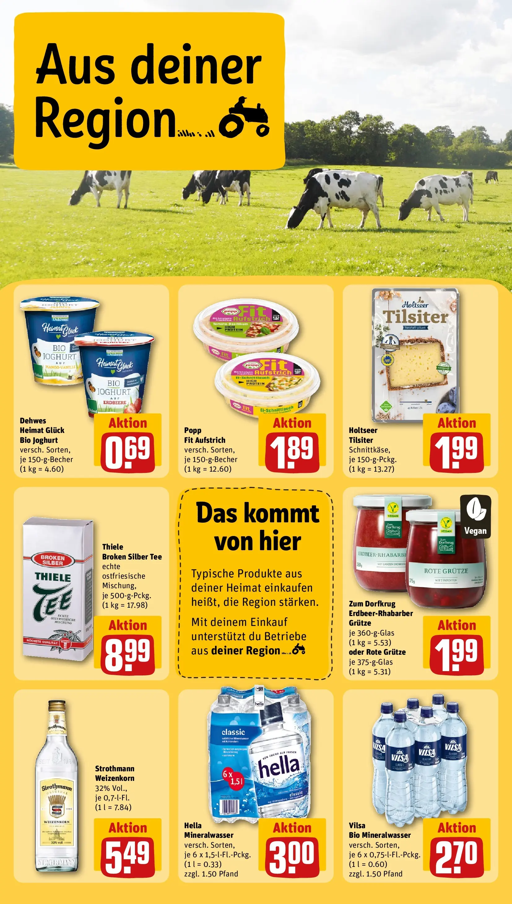 REWE Prospekt ab 22.02.2026 zum Blättern » Angebote | Seite: 28 | Produkte: Joghurt, Mineralwasser, Hella, Tee