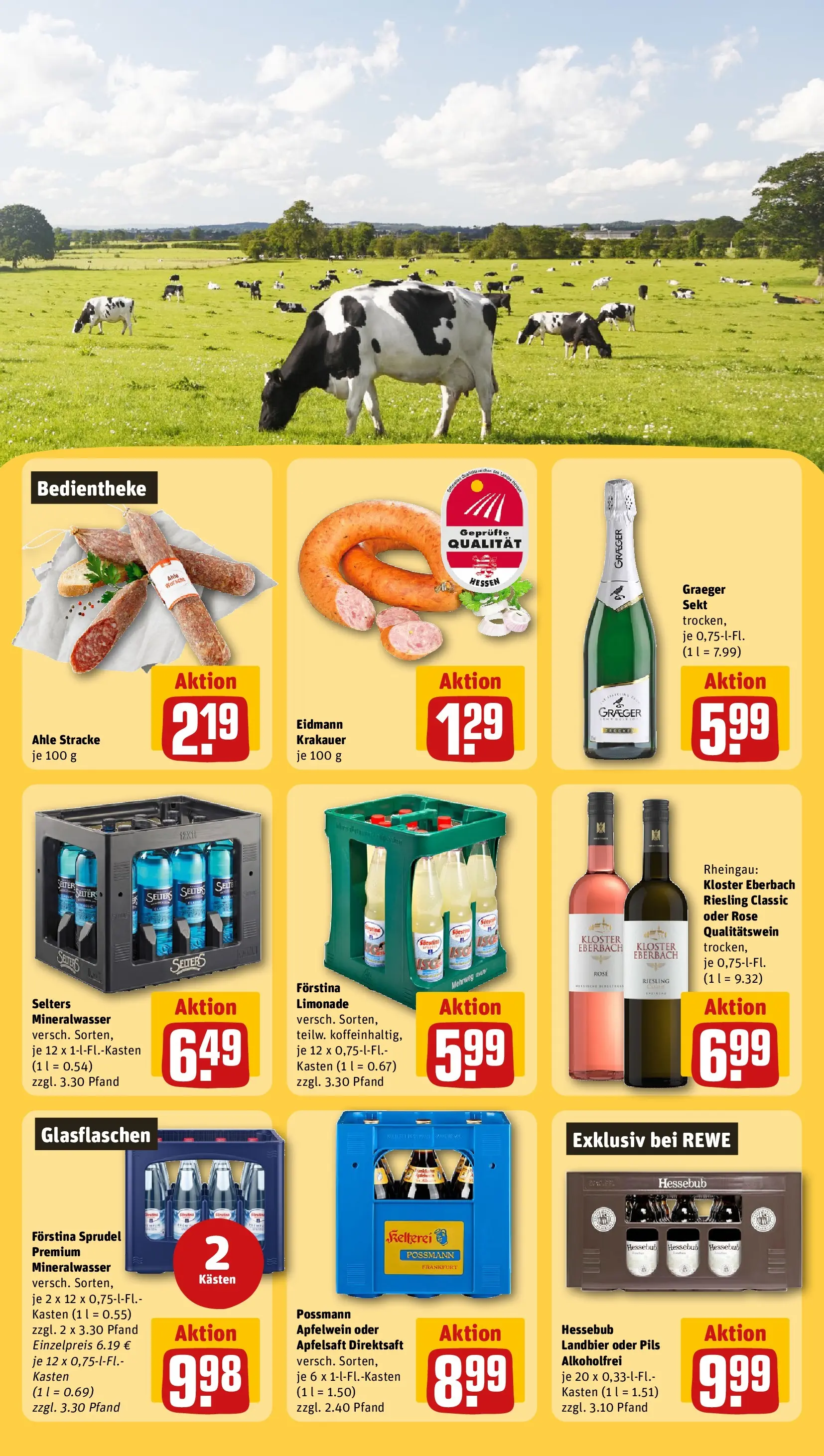 REWE Prospekt ab 22.02.2026 zum Blättern » Angebote | Seite: 23 | Produkte: Sekt, Apfelsaft, Mineralwasser, Apple