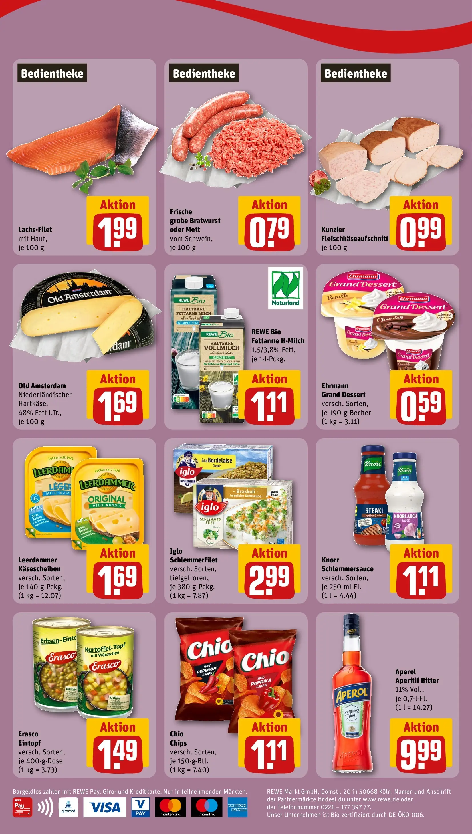 REWE Prospekt ab 22.02.2026 zum Blättern » Angebote | Seite: 2 | Produkte: Leerdammer, Paprika, Brokkoli, Steak