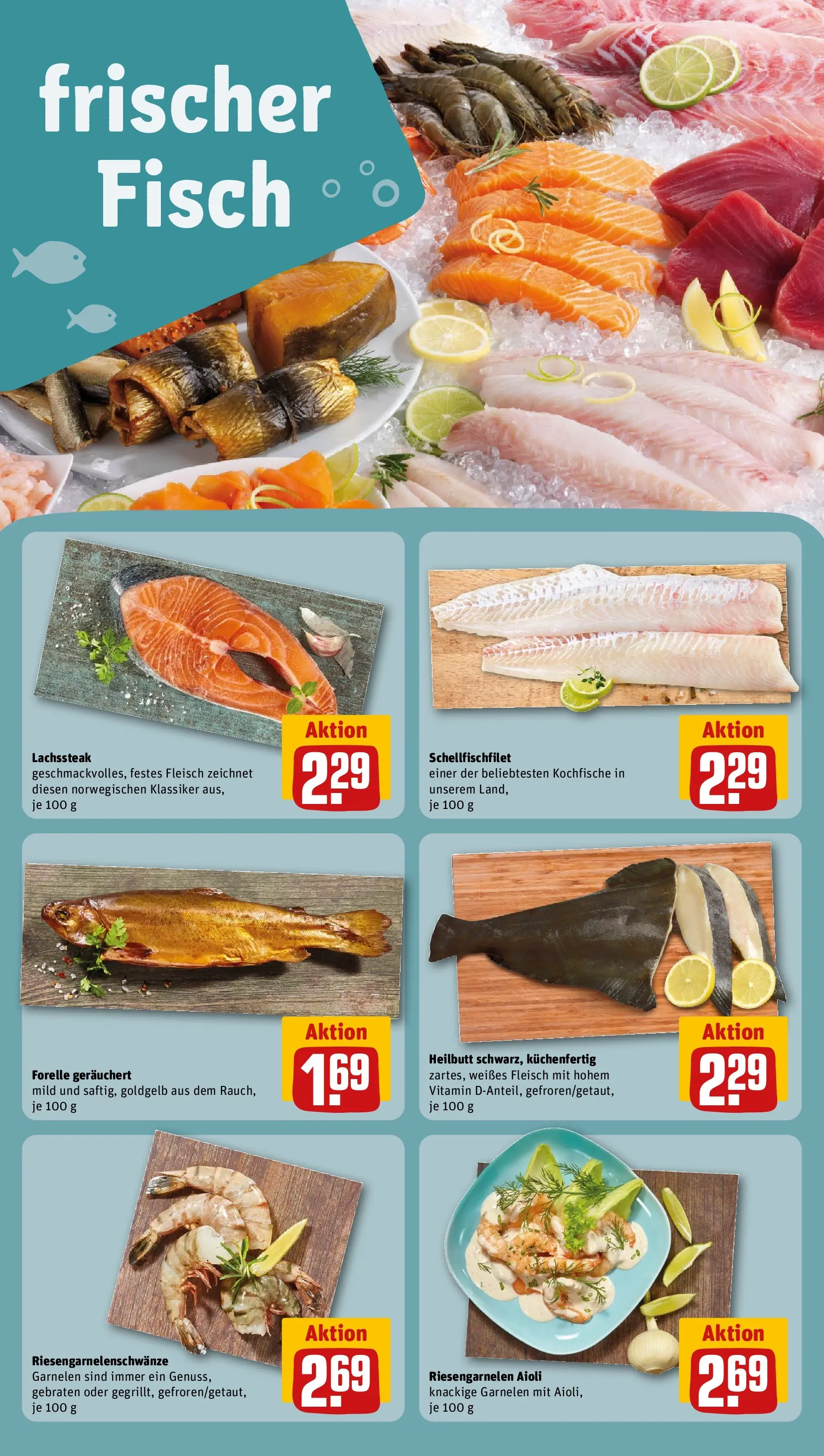 REWE Prospekt ab 22.02.2026 zum Blättern » Angebote | Seite: 29 | Produkte: Garnelen, Fisch, Fleisch