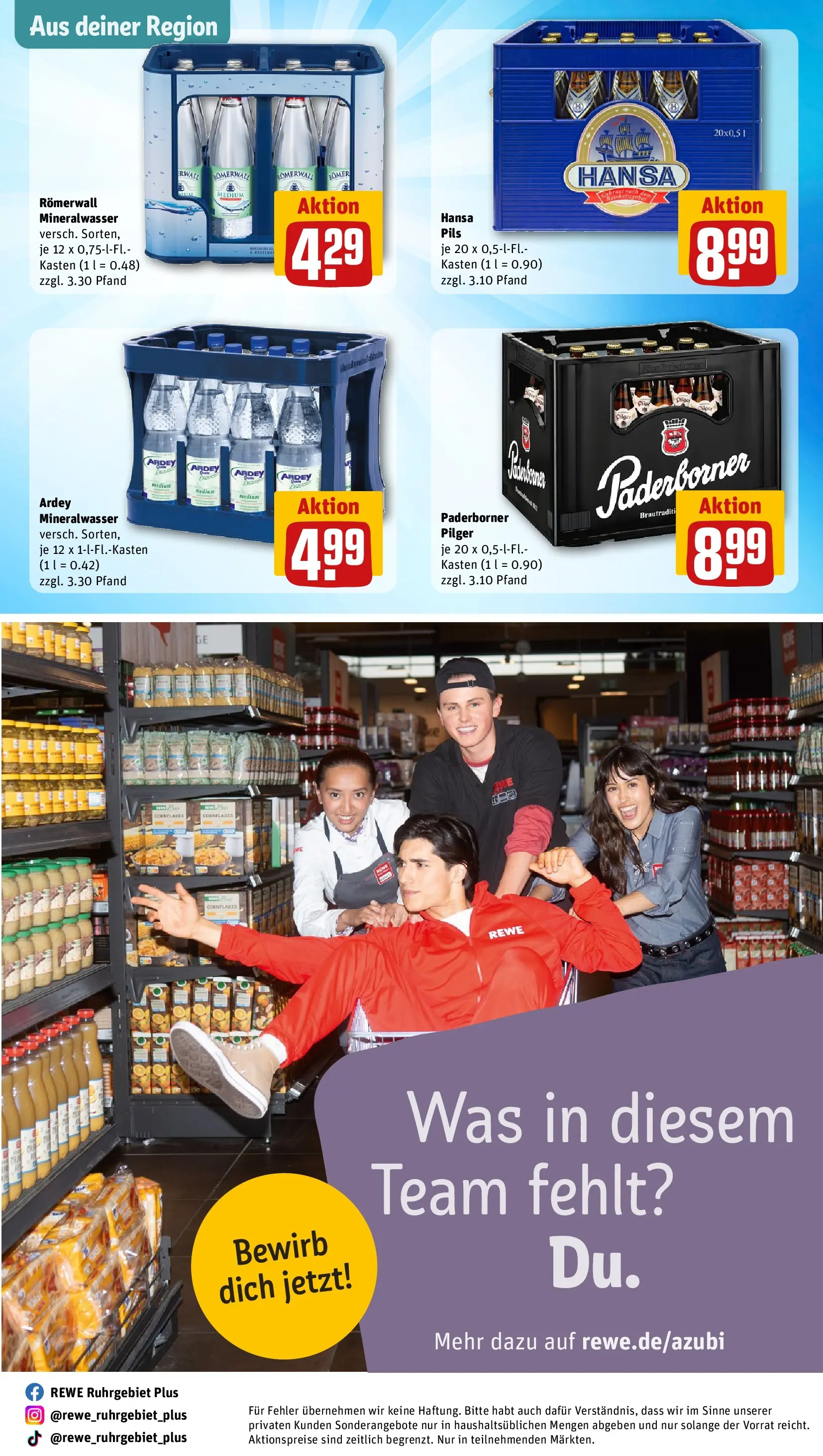 REWE Prospekt ab 22.02.2026 zum Blättern » Angebote | Seite: 28 | Produkte: Pils, Mineralwasser