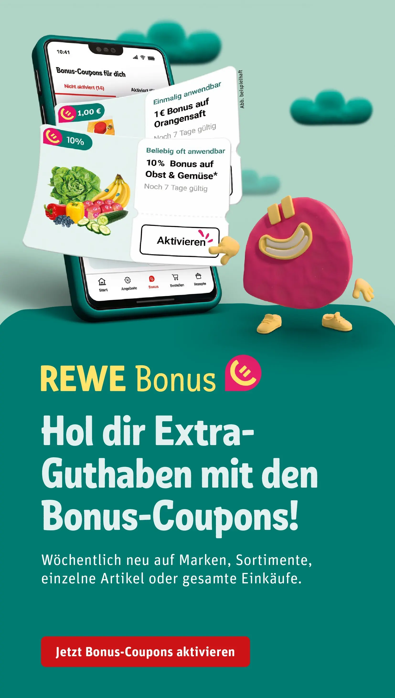 REWE Prospekt ab 22.02.2026 zum Blättern » Angebote | Seite: 3 | Produkte: Orangensaft, Obst