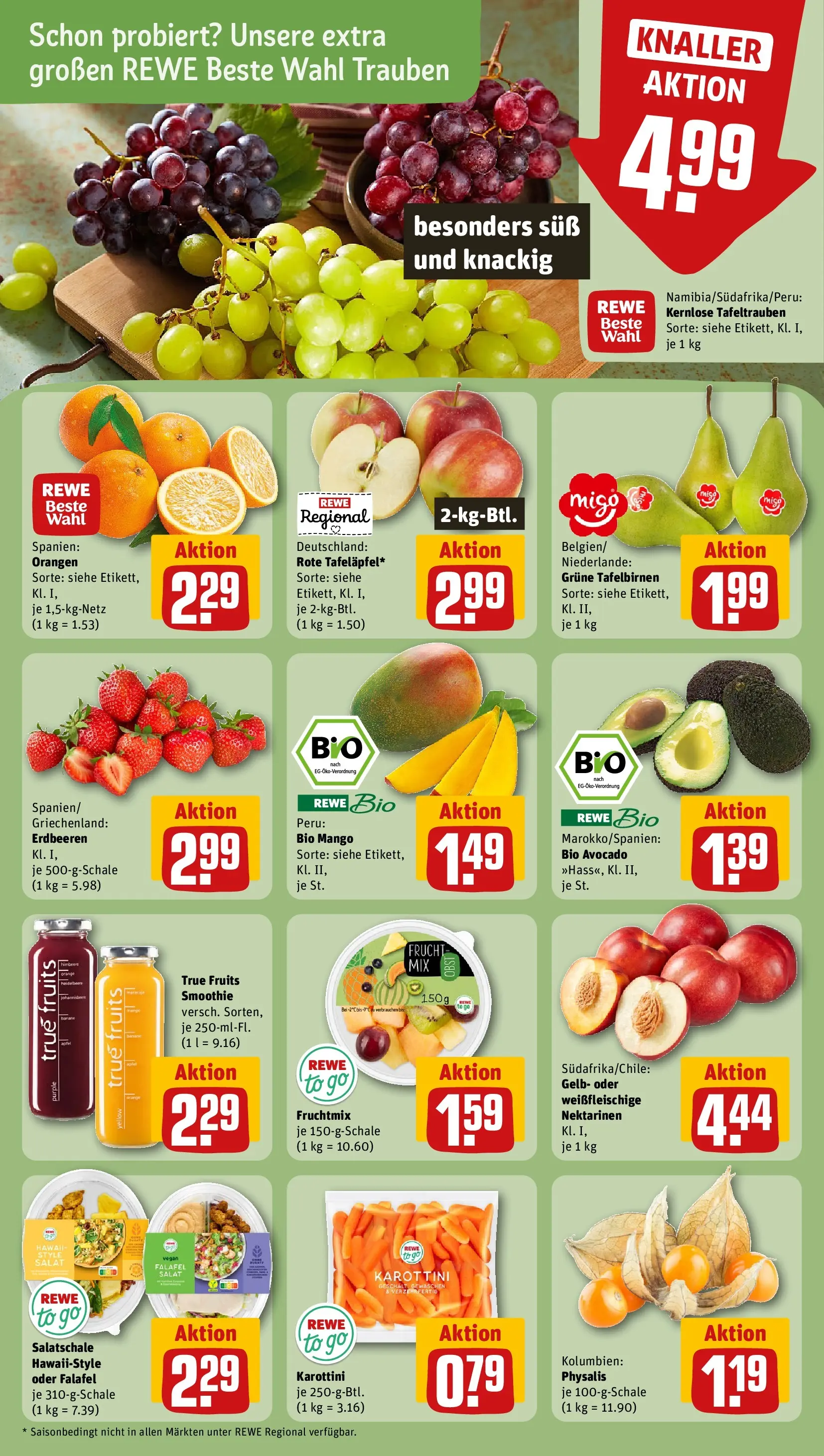 REWE Prospekt ab 22.02.2026 zum Blättern » Angebote | Seite: 6 | Produkte: Orangen, Apple, Avocado, Erdbeeren