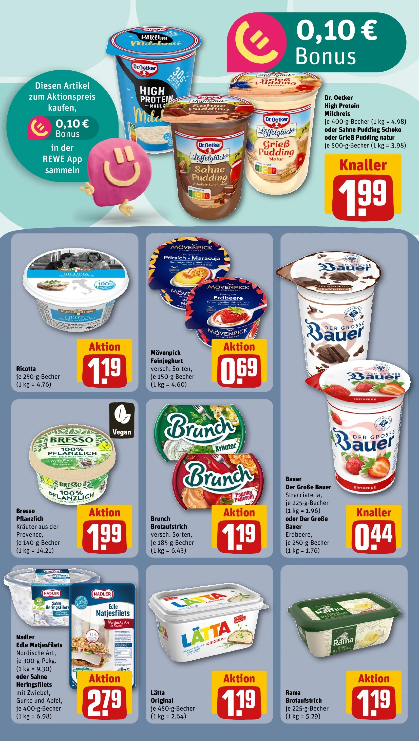 REWE Prospekt ab 22.02.2026 zum Blättern » Angebote | Seite: 13 | Produkte: Rapsöl, Bresso, Paprika, Pfirsich