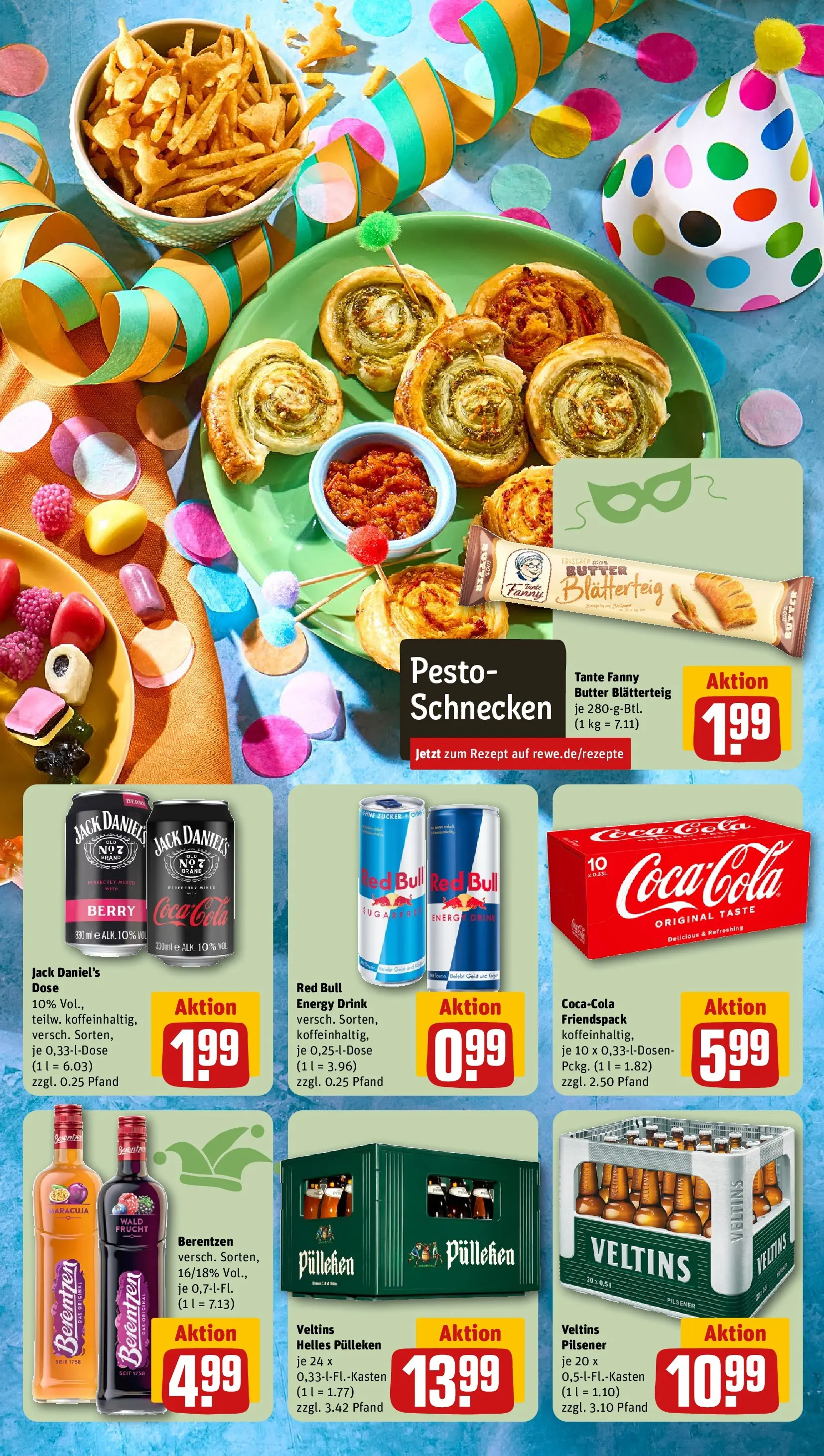 REWE Prospekt ab 22.02.2026 zum Blättern » Angebote | Seite: 17 | Produkte: Coca cola, Energy, Veltins, Berentzen
