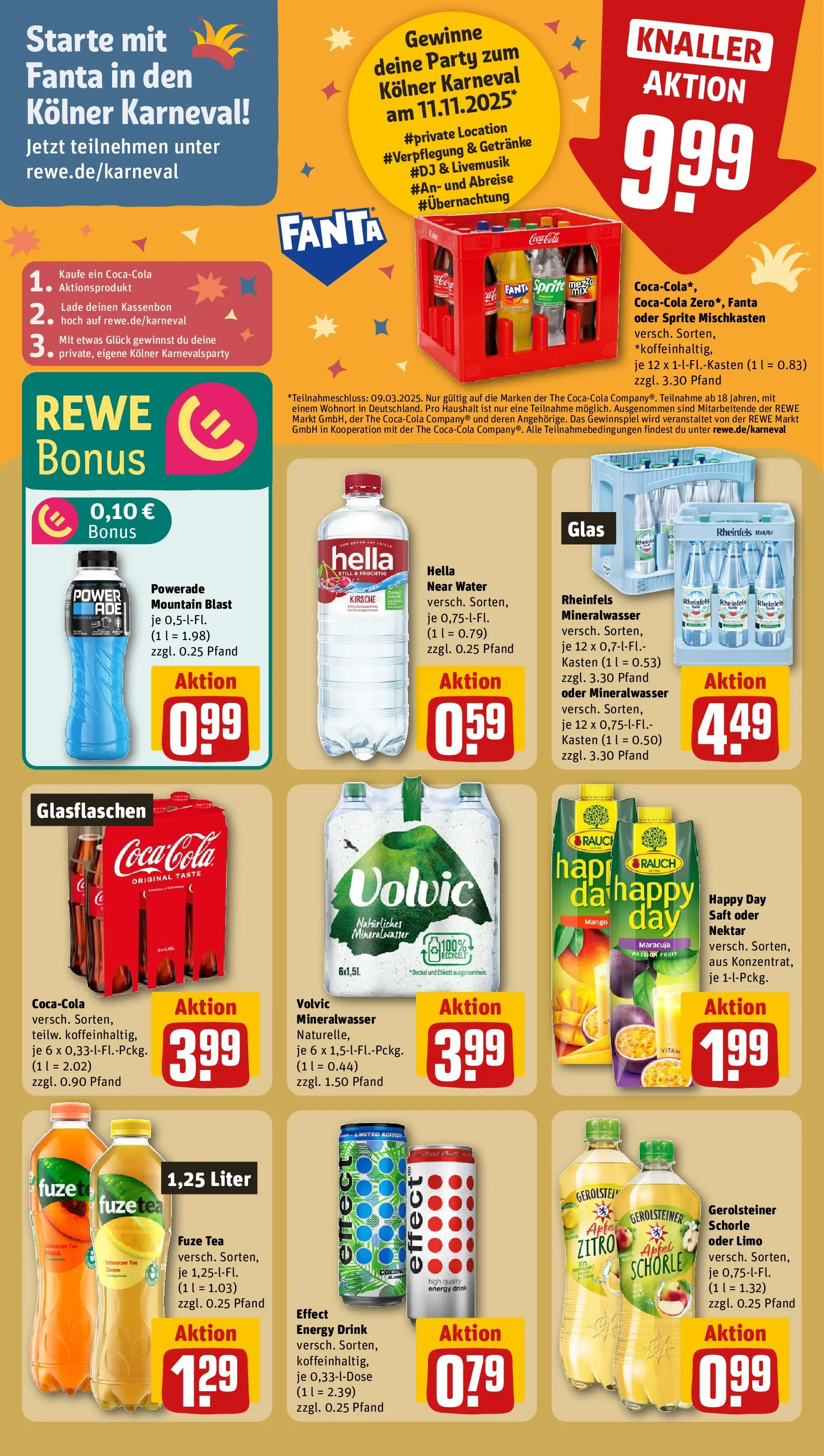 REWE Prospekt ab 22.02.2026 zum Blättern » Angebote | Seite: 22 | Produkte: Fuze tea, Energy, Hella, Gerolsteiner