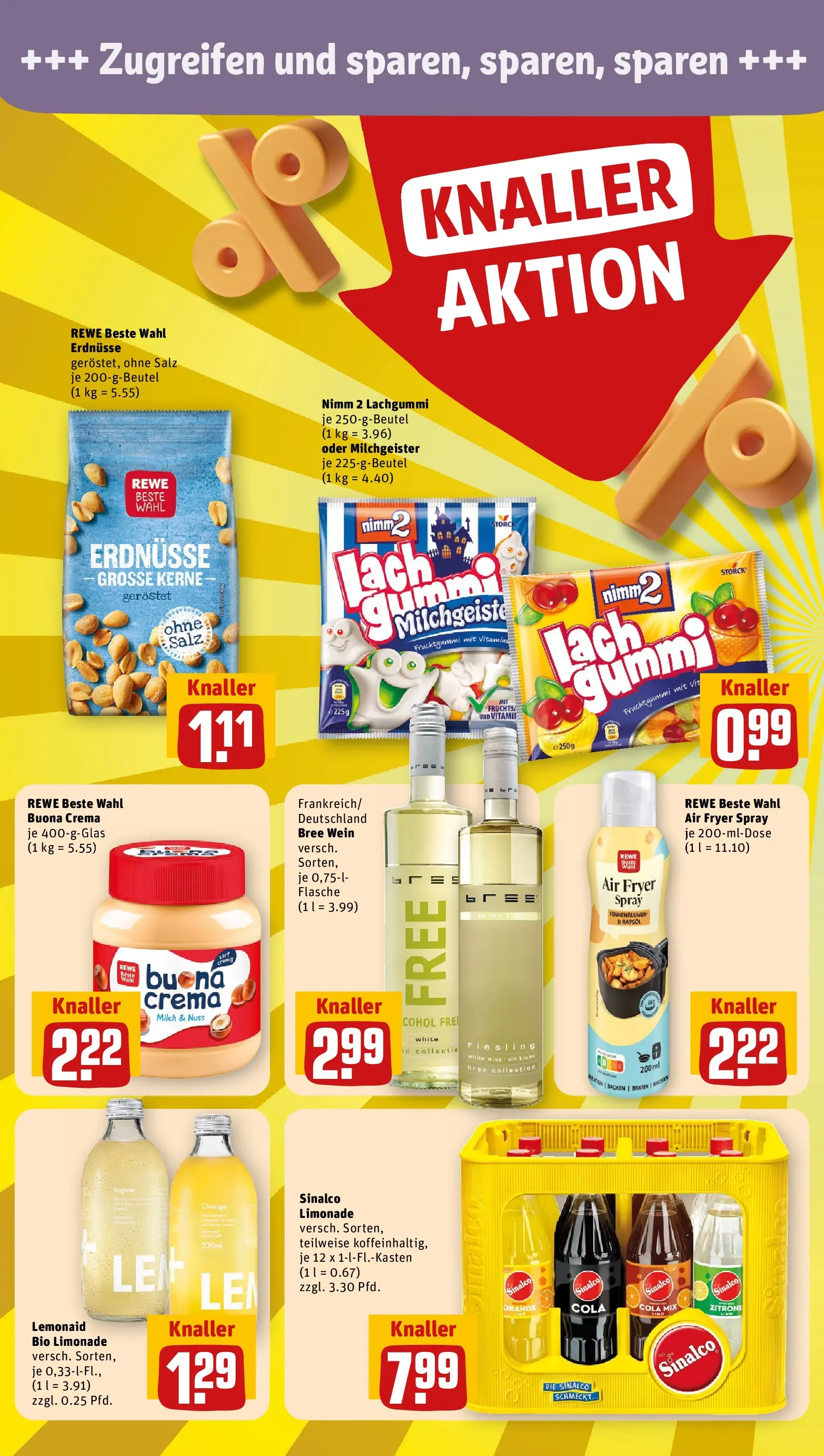 REWE Prospekt ab 22.02.2026 zum Blättern » Angebote | Seite: 14 | Produkte: Erdnüsse, Bree, Salz, Wein