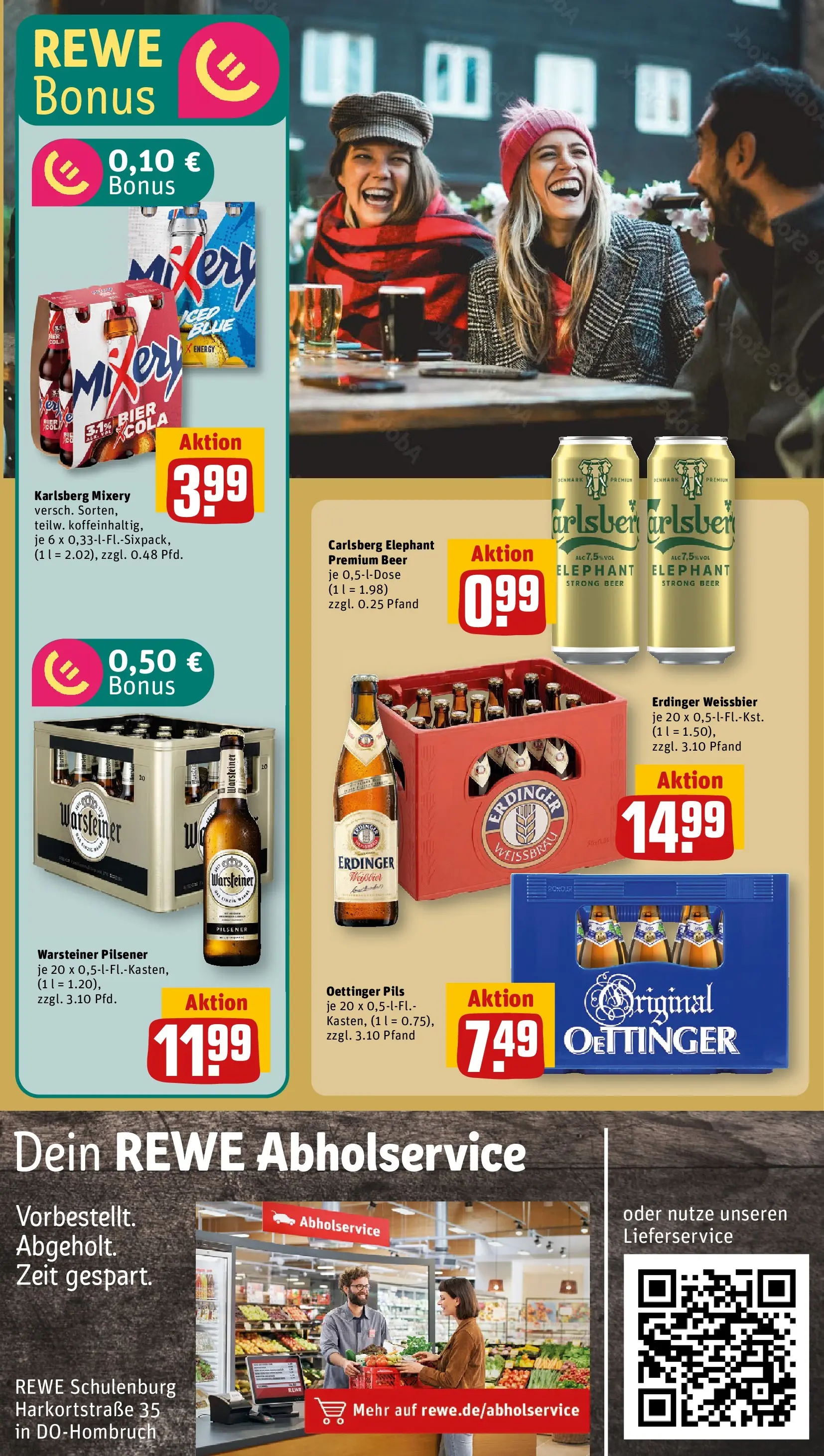 REWE Prospekt ab 22.02.2026 zum Blättern » Angebote | Seite: 19 | Produkte: Erdinger, Carlsberg, Bier, Mixery