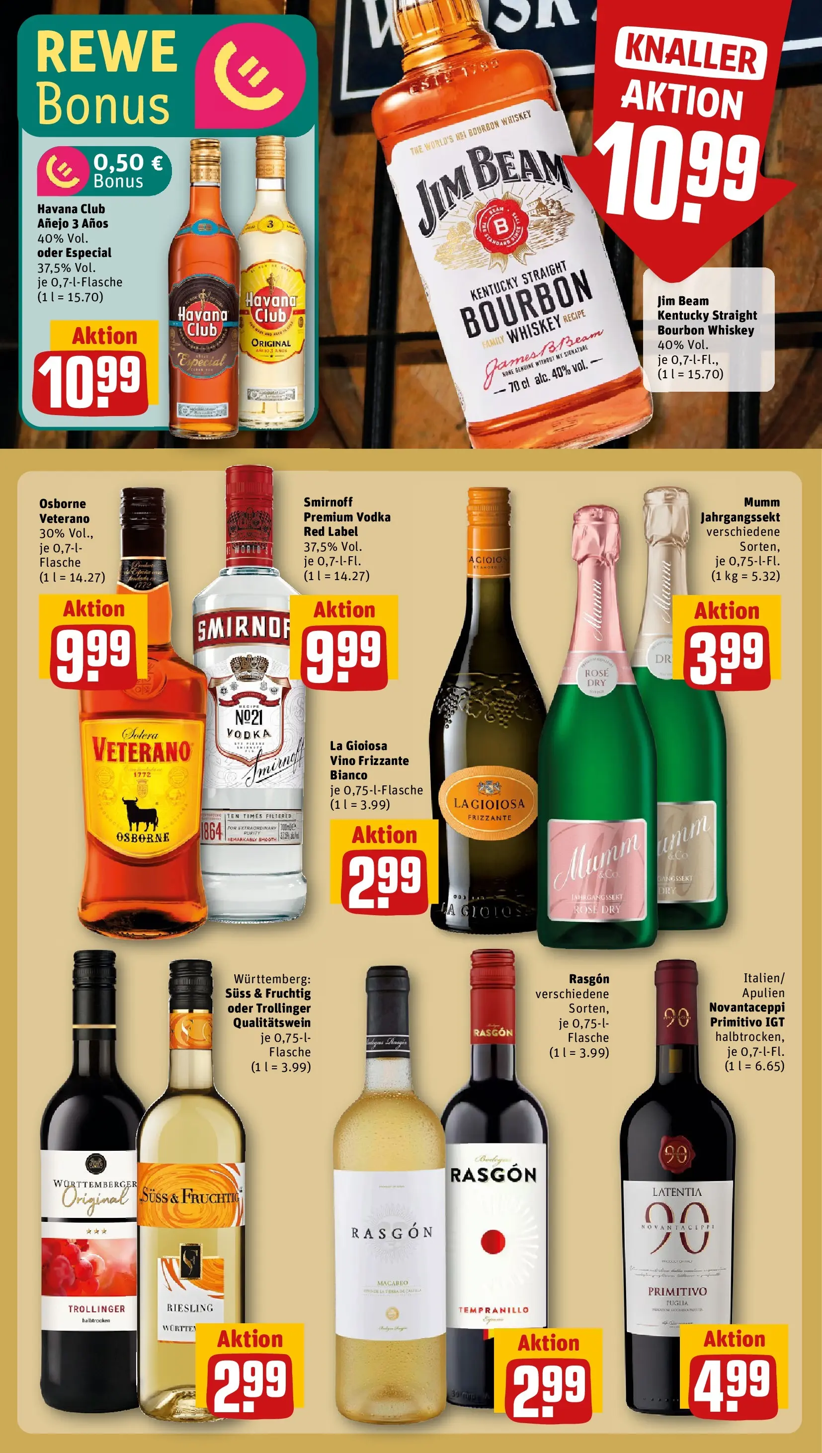 REWE Prospekt ab 22.02.2026 zum Blättern » Angebote | Seite: 20 | Produkte: Osborne, Rum, Smirnoff, Vodka
