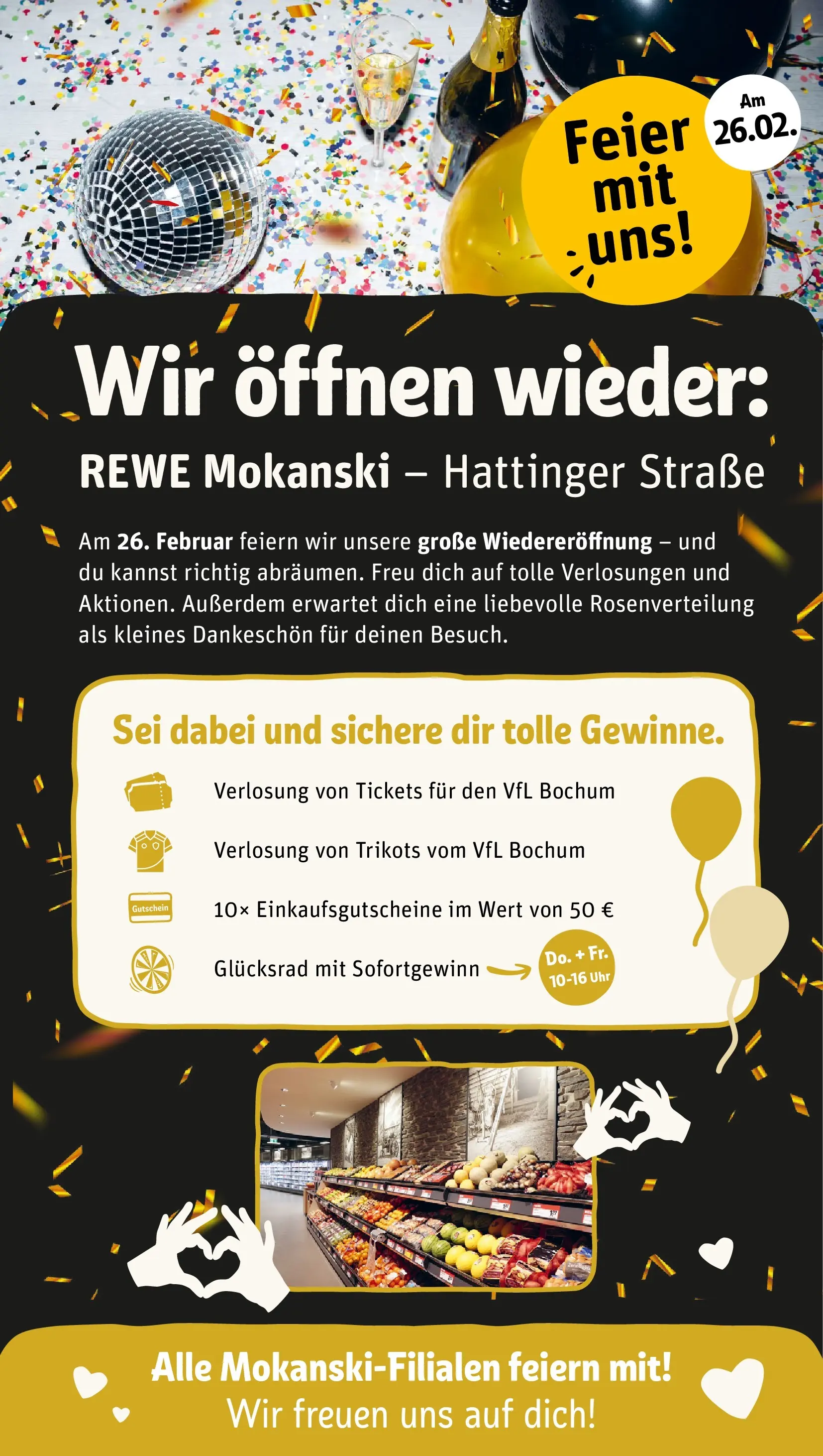 REWE Prospekt ab 22.02.2026 zum Blättern » Angebote | Seite: 1 | Produkte: Uhr