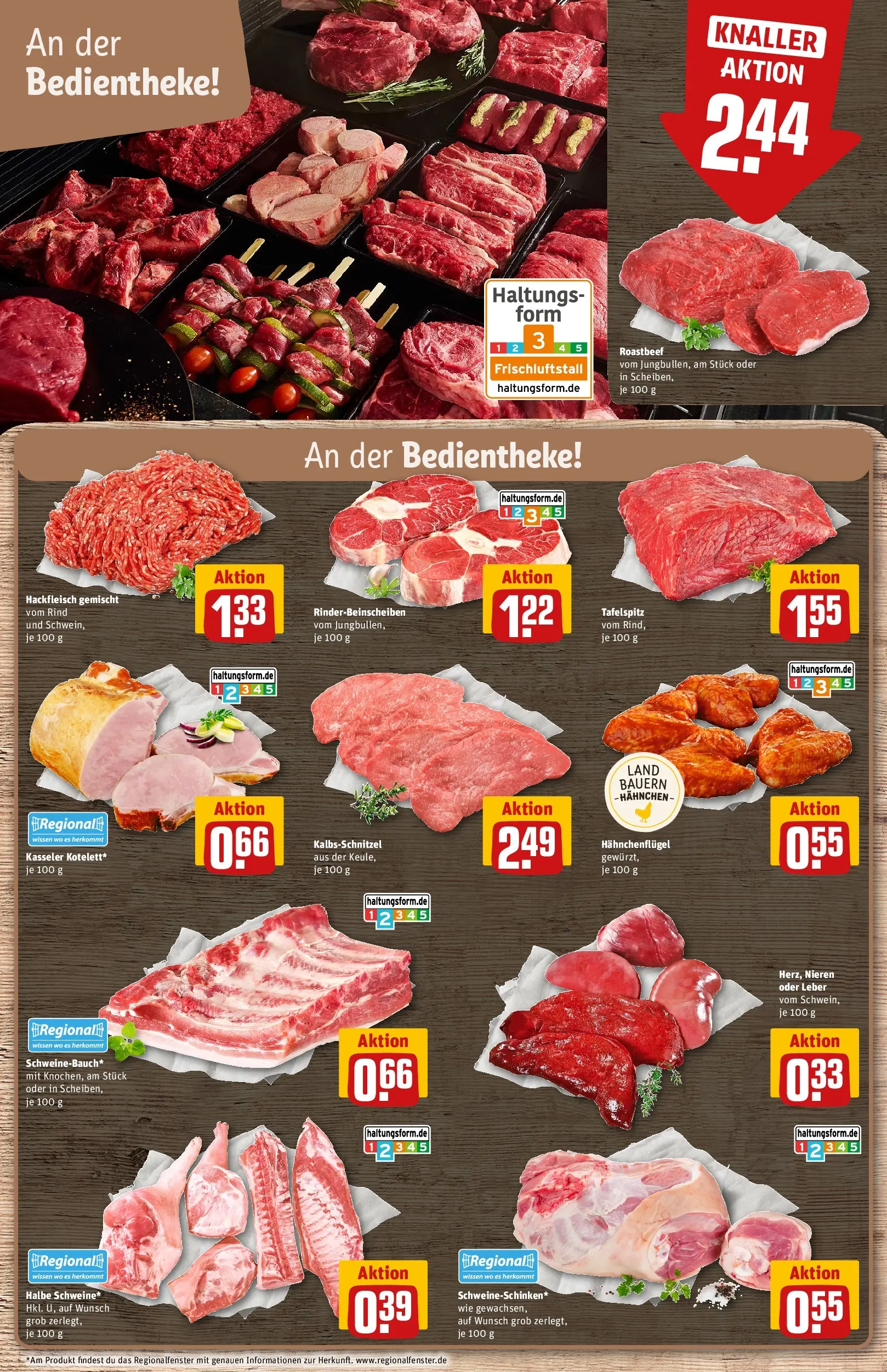 REWE Prospekt ab 22.02.2026 zum Blättern » Angebote | Seite: 9 | Produkte: Tafelspitz, Hahnchen, Roastbeef, Hackfleisch