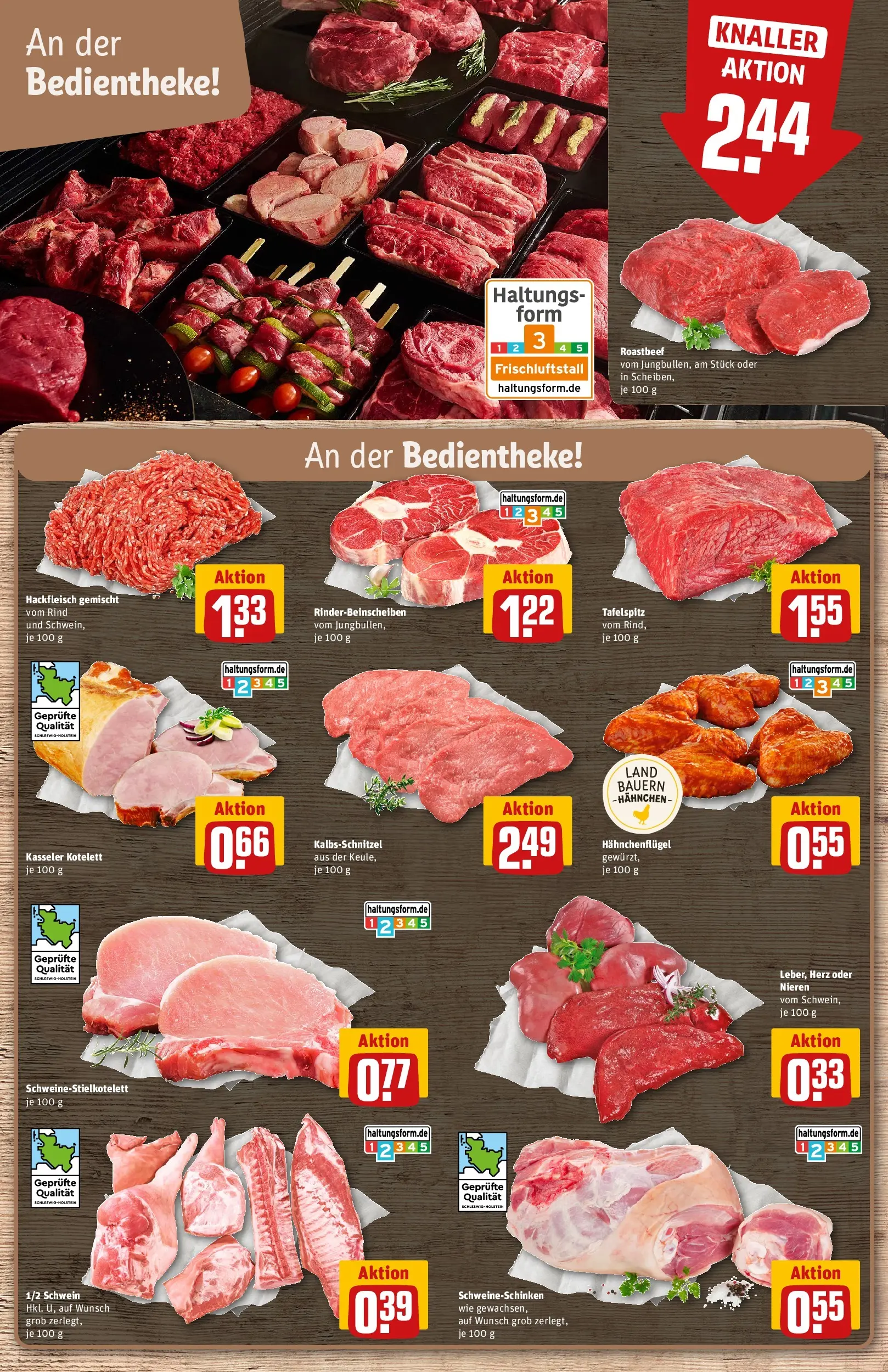REWE Prospekt ab 22.02.2026 zum Blättern » Angebote | Seite: 9 | Produkte: Tafelspitz, Hahnchen, Roastbeef, Hackfleisch