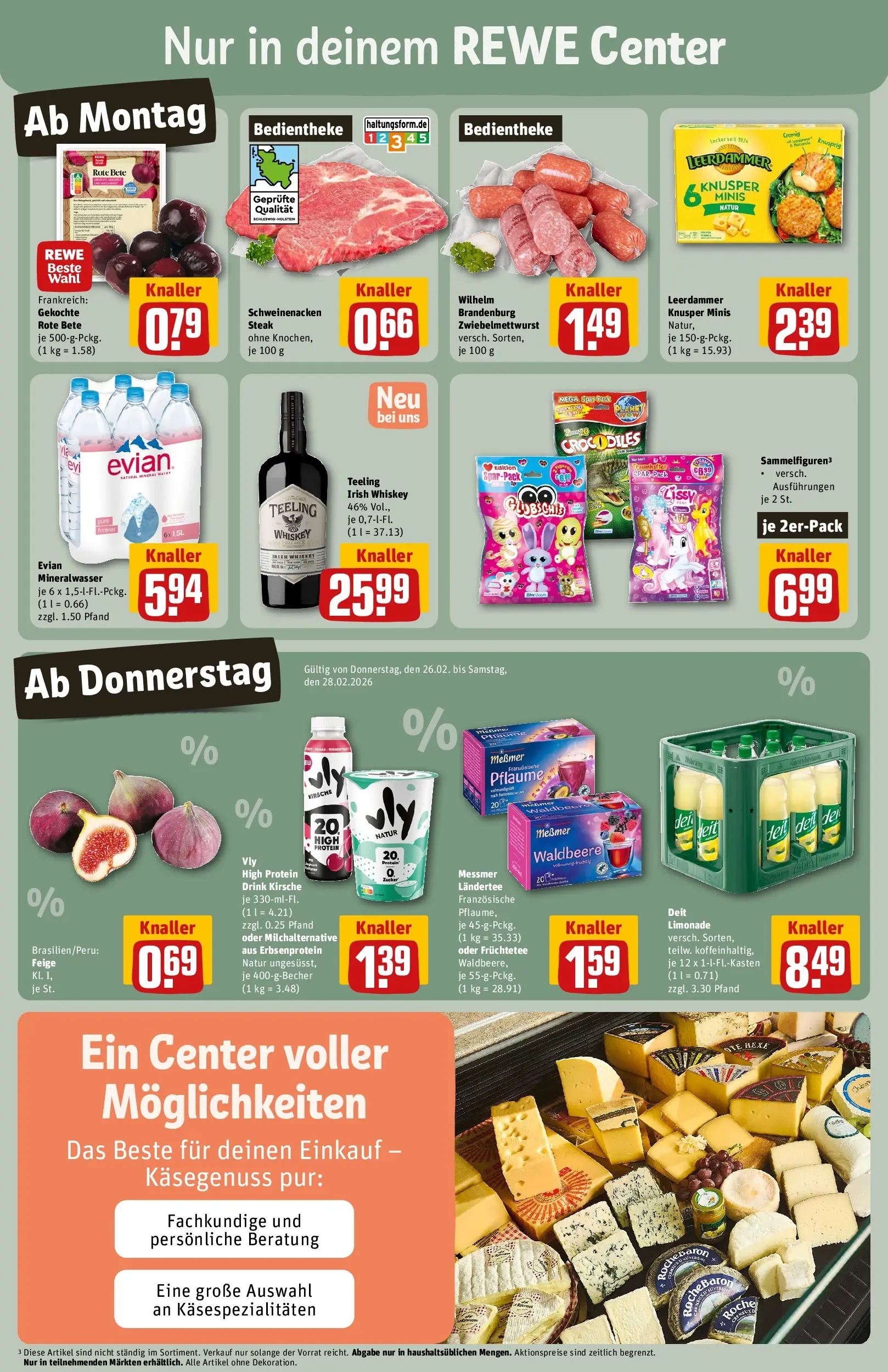 REWE Prospekt ab 22.02.2026 zum Blättern » Angebote | Seite: 3 | Produkte: Messmer, Schweinenacken, Zucker, Steak