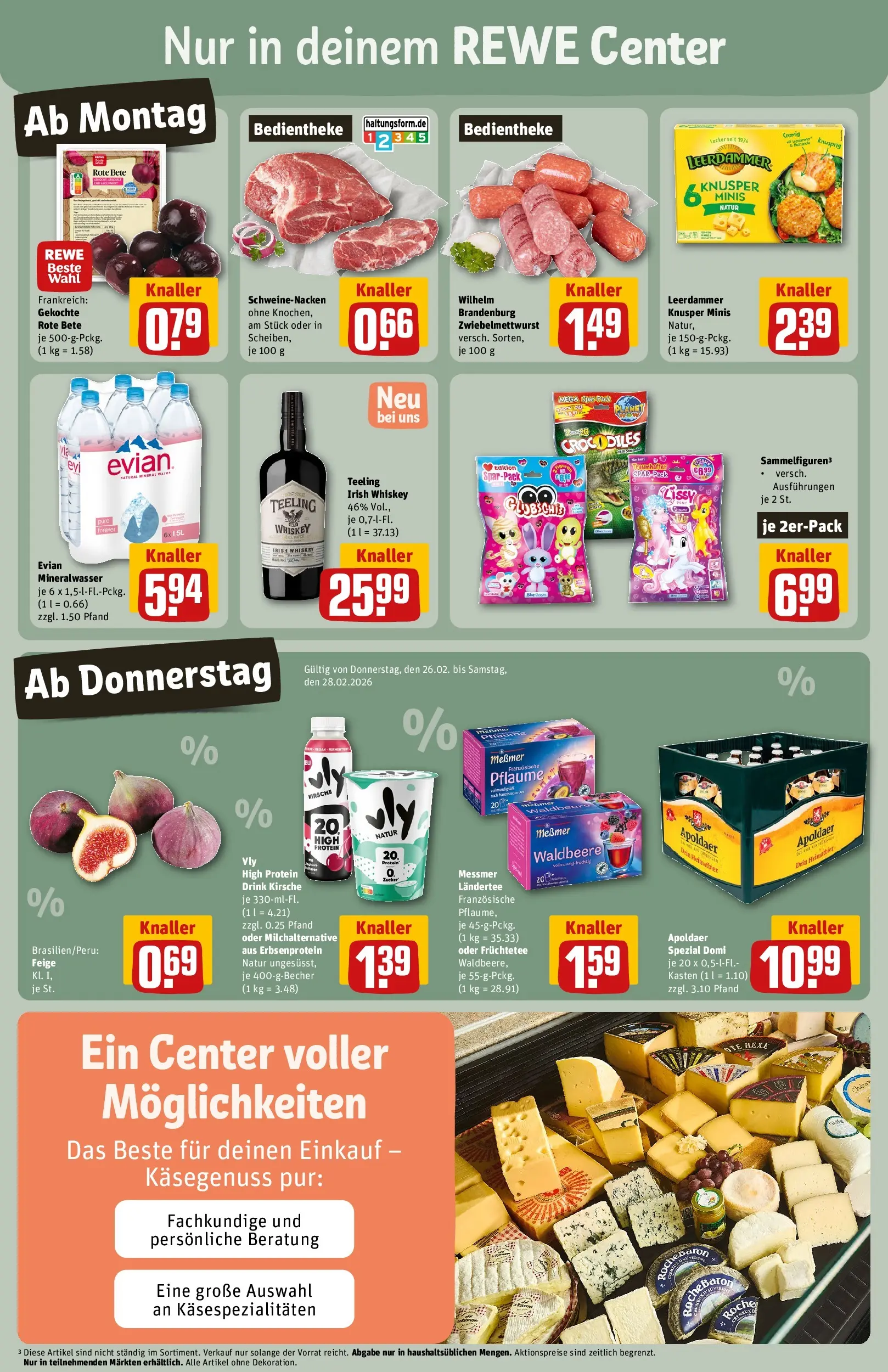 REWE Prospekt ab 22.02.2026 zum Blättern » Angebote | Seite: 3 | Produkte: Messmer, Mineralwasser, Zucker, Whiskey