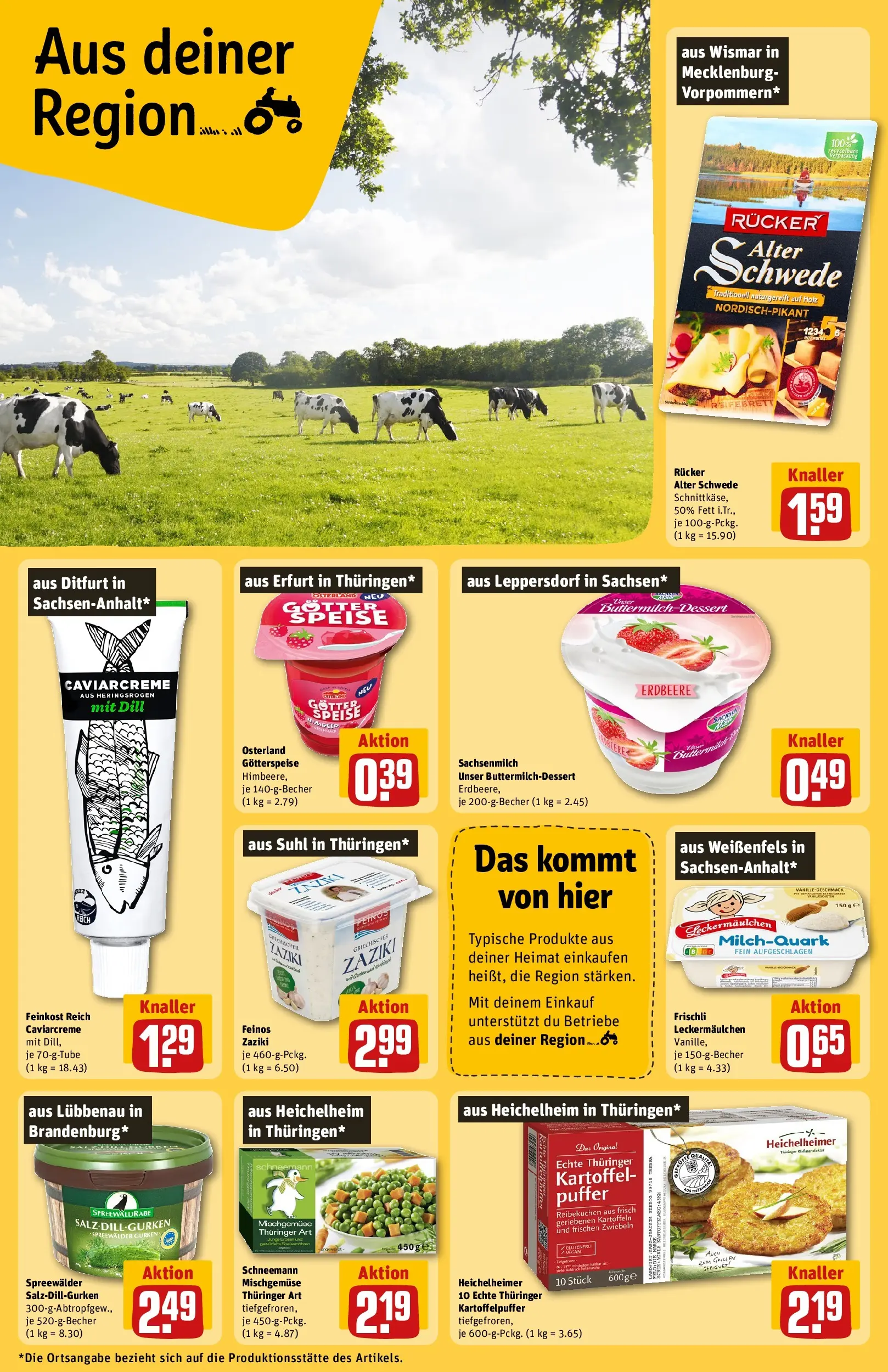 REWE Prospekt ab 22.02.2026 zum Blättern » Angebote | Seite: 28 | Produkte: Quark, Kartoffeln, Zwiebeln, Himbeere