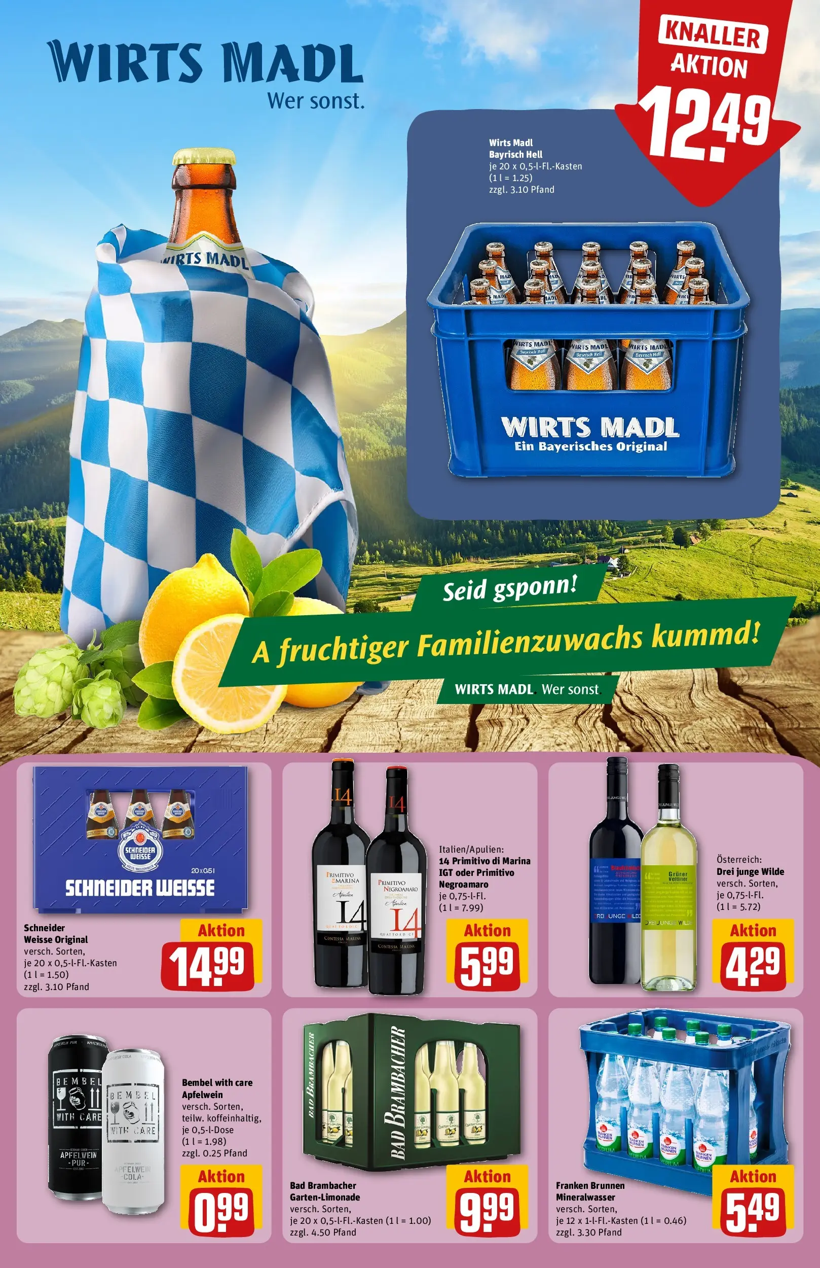 REWE Prospekt ab 22.02.2026 zum Blättern » Angebote | Seite: 19 | Produkte: Bad, Mineralwasser