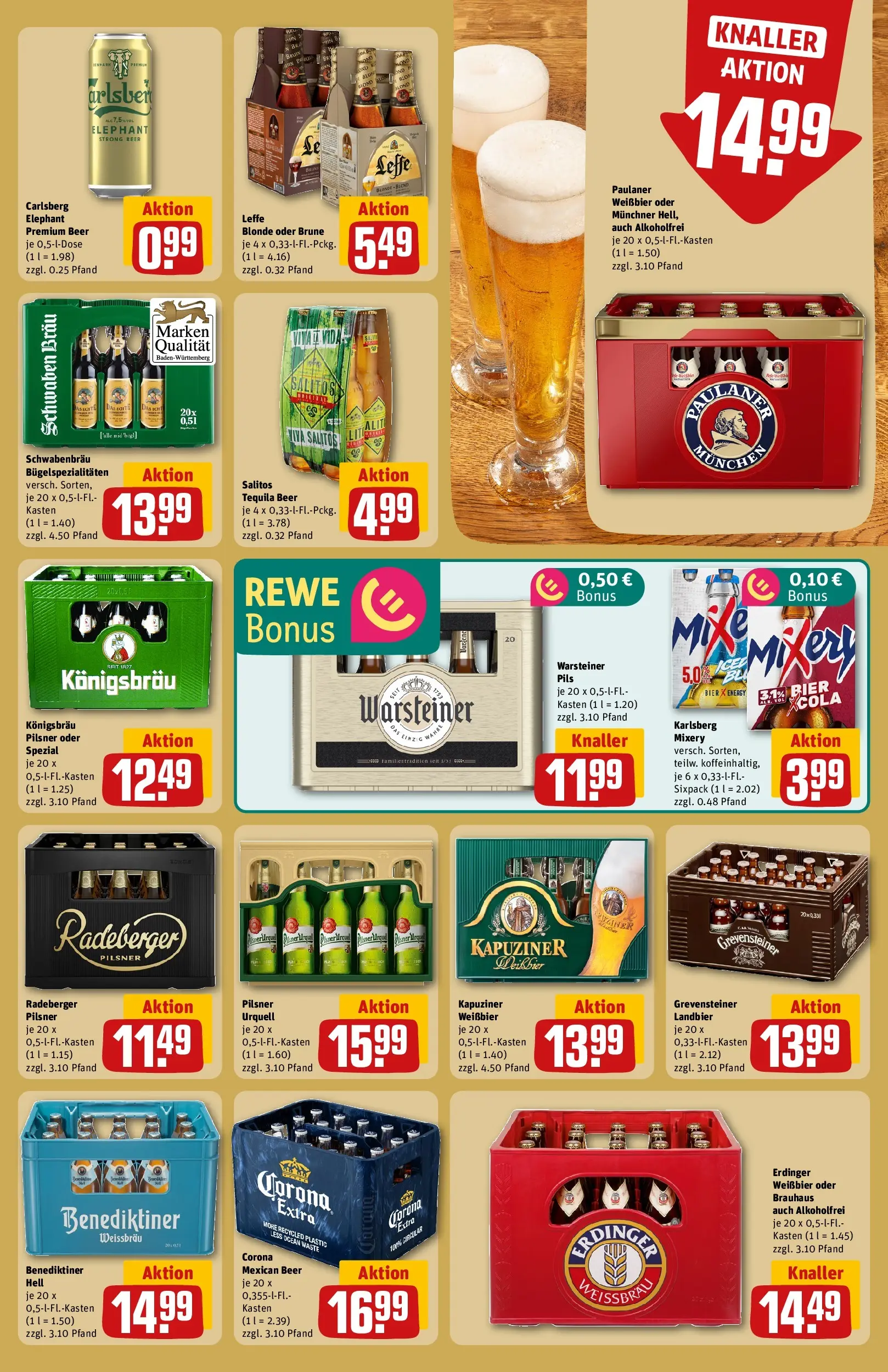 REWE Prospekt ab 22.02.2026 zum Blättern » Angebote | Seite: 17 | Produkte: Erdinger, Weißbier, Pils, Warsteiner