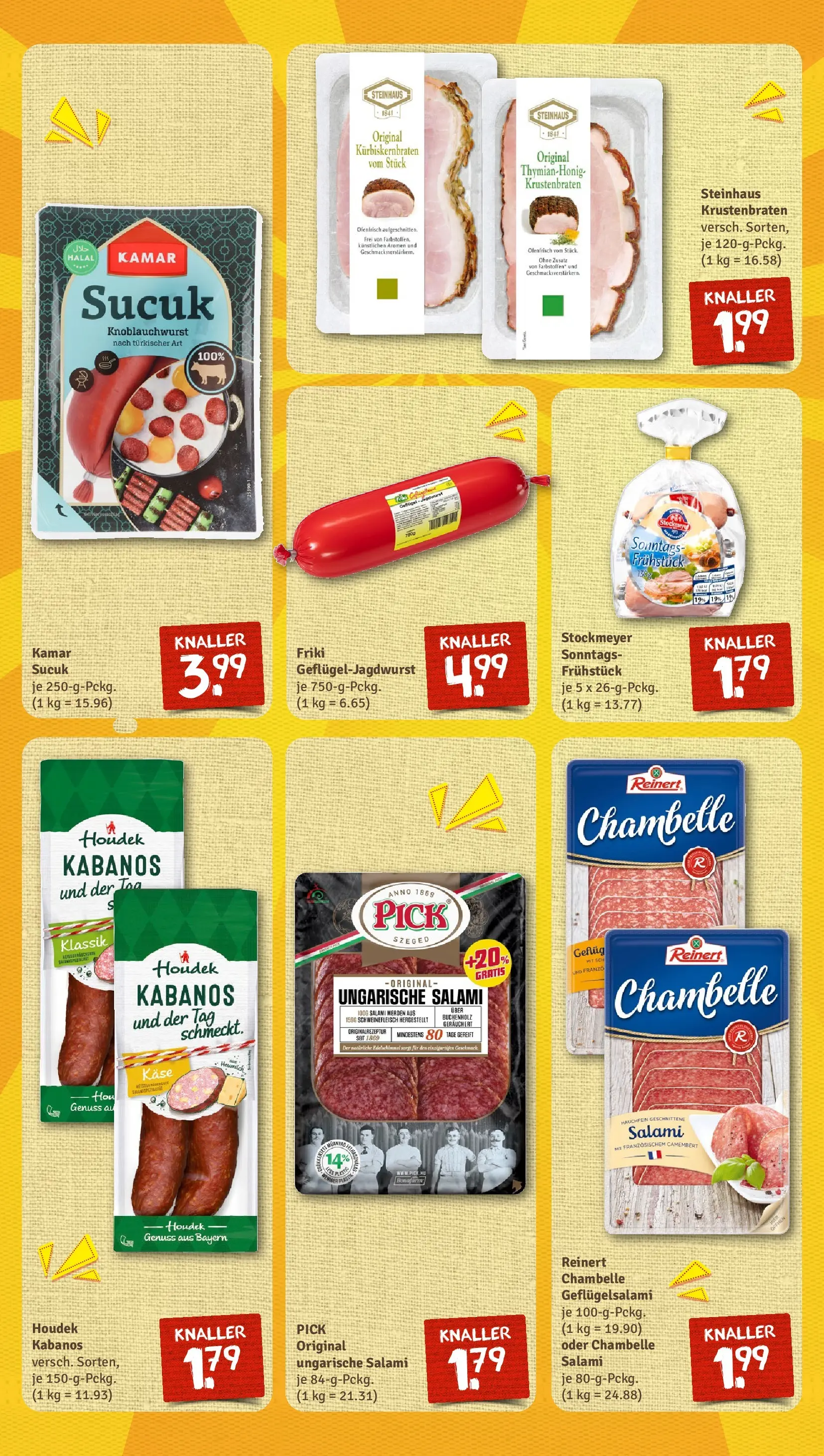 REWE Prospekt ab 22.02.2026 zum Blättern » Angebote | Seite: 9 | Produkte: Käse, Krustenbraten, Salami, Schweinefleisch