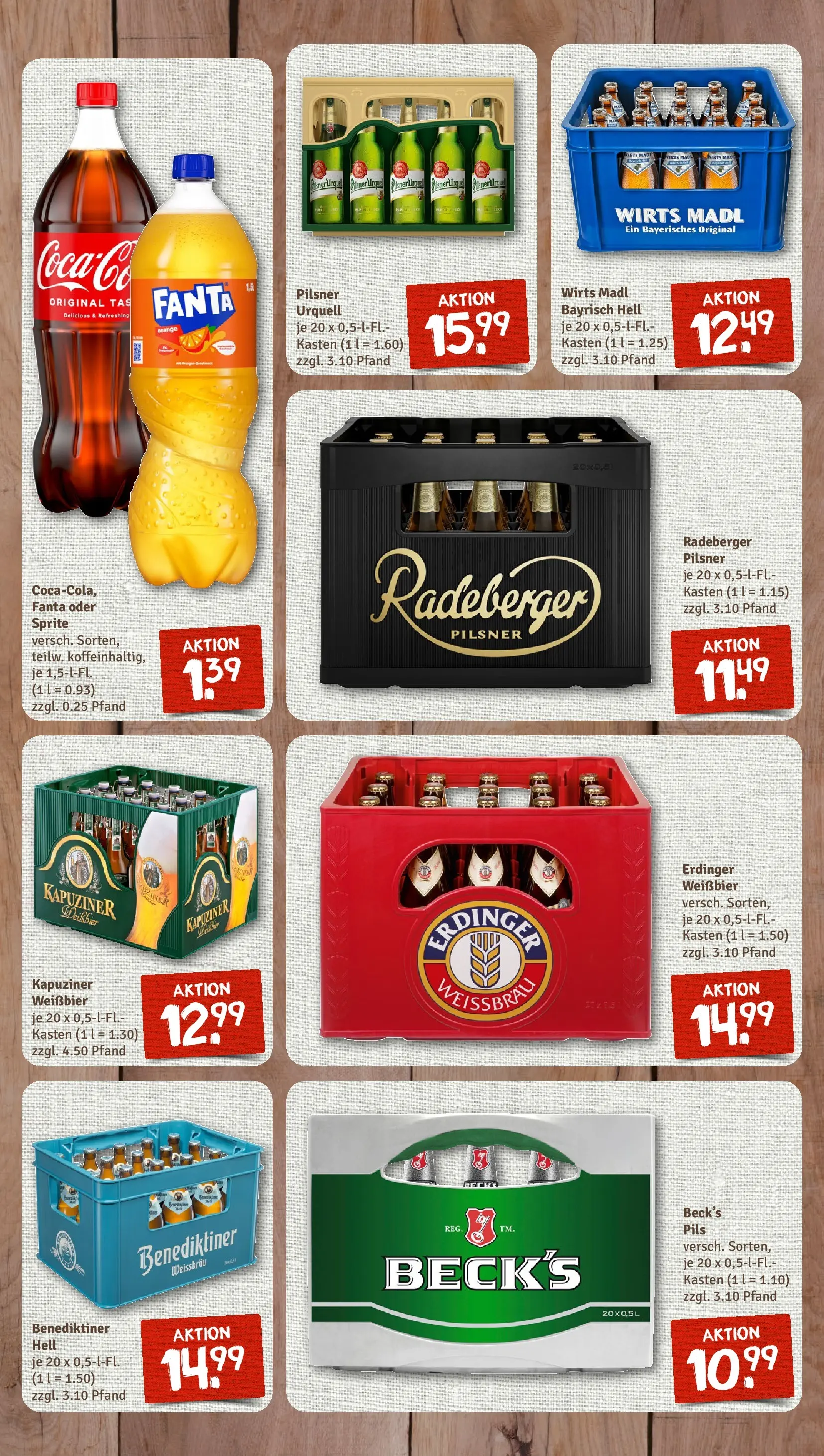 REWE Prospekt ab 22.02.2026 zum Blättern » Angebote | Seite: 7 | Produkte: Sprite, Erdinger, Weißbier, Radeberger pilsner