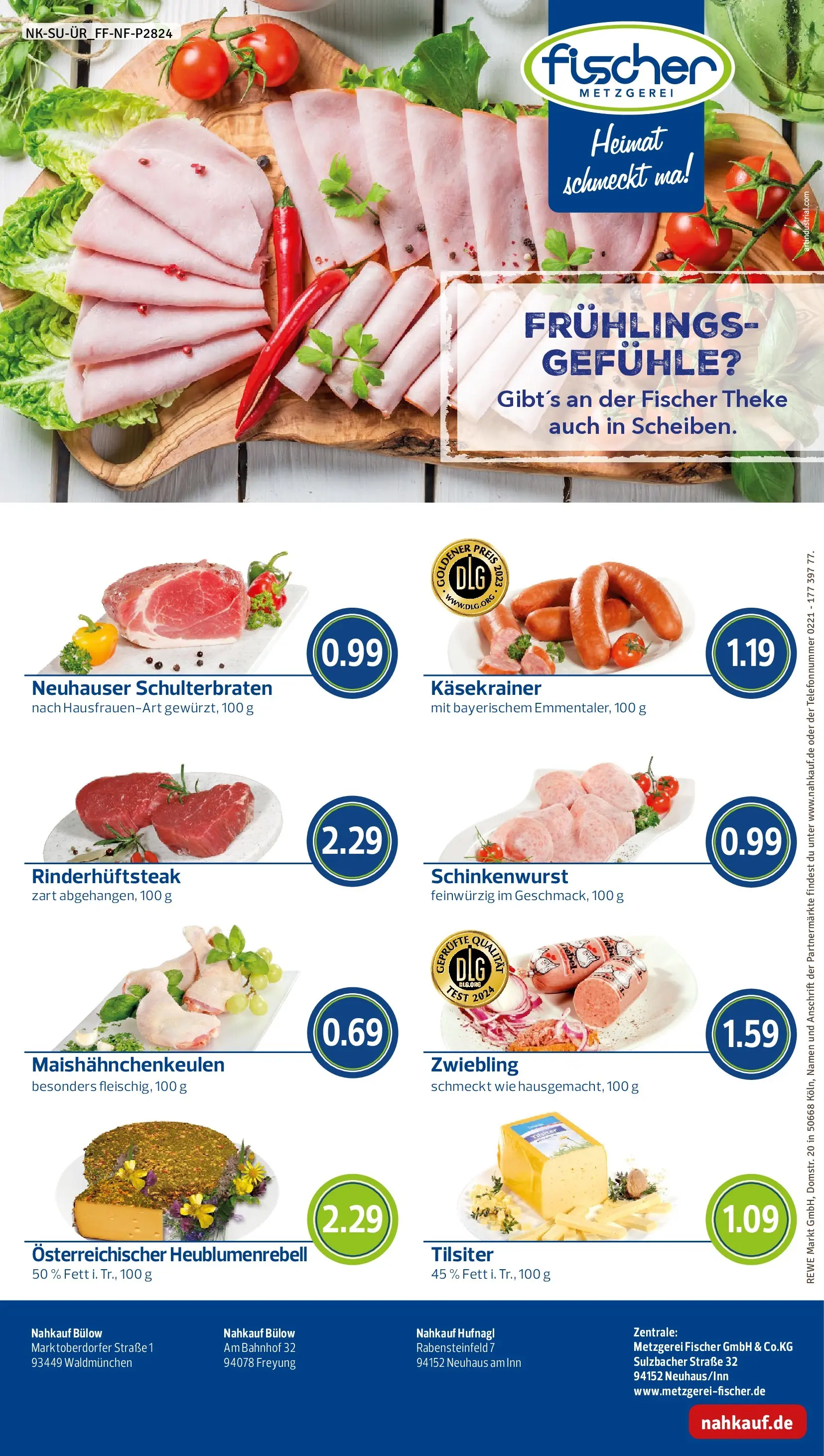 REWE Prospekt ab 22.02.2026 zum Blättern » Angebote | Seite: 8 | Produkte: Theke, Käsekrainer, Steak