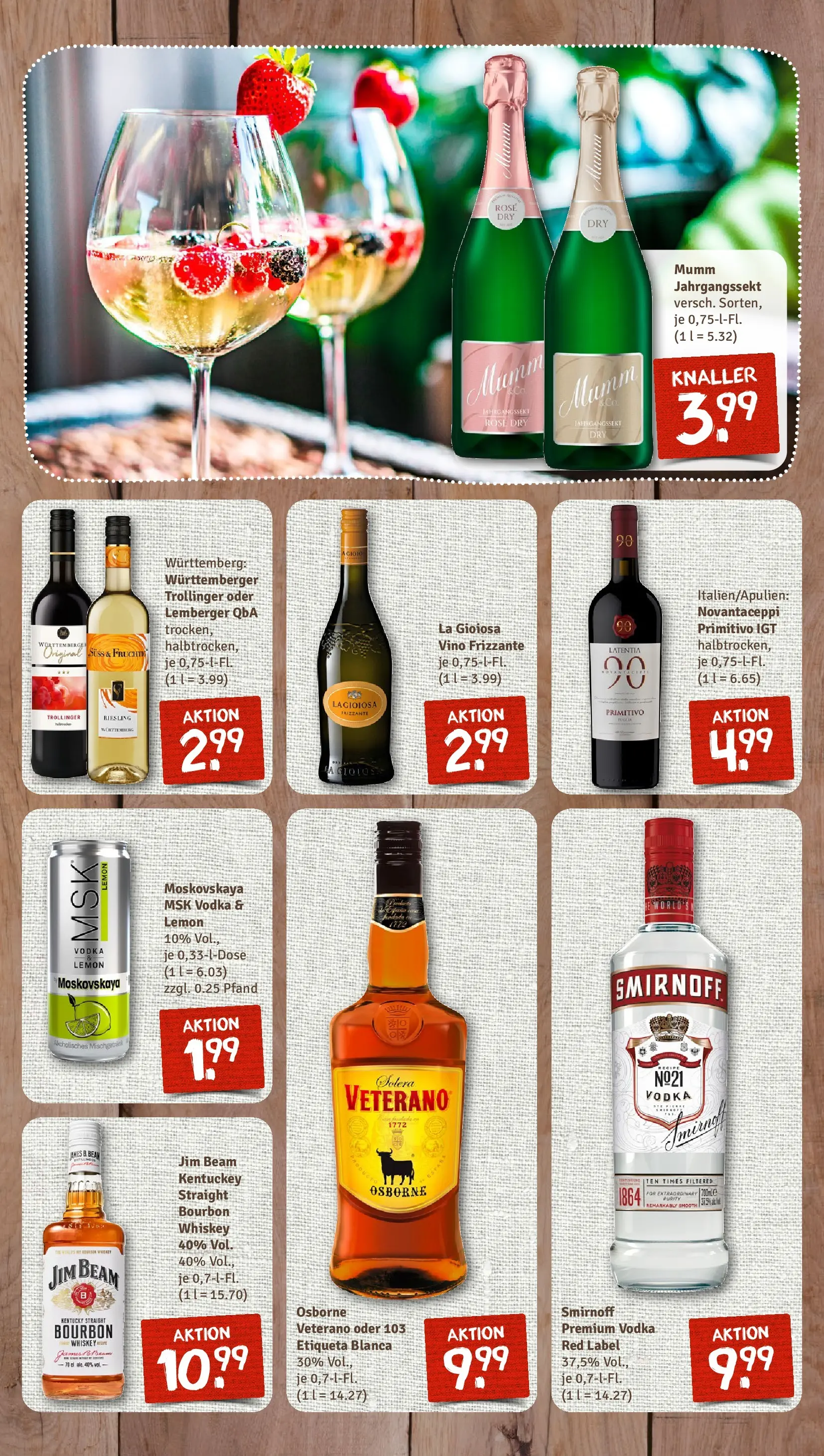 REWE Prospekt ab 22.02.2026 zum Blättern » Angebote | Seite: 10 | Produkte: Osborne, Smirnoff, Vodka, Whiskey
