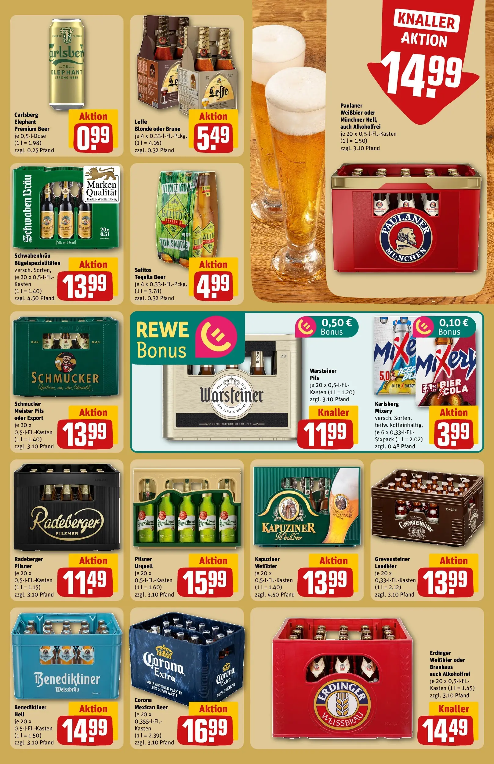 REWE Prospekt ab 22.02.2026 zum Blättern » Angebote | Seite: 21 | Produkte: Erdinger, Energy, Benediktiner hell, Mixery