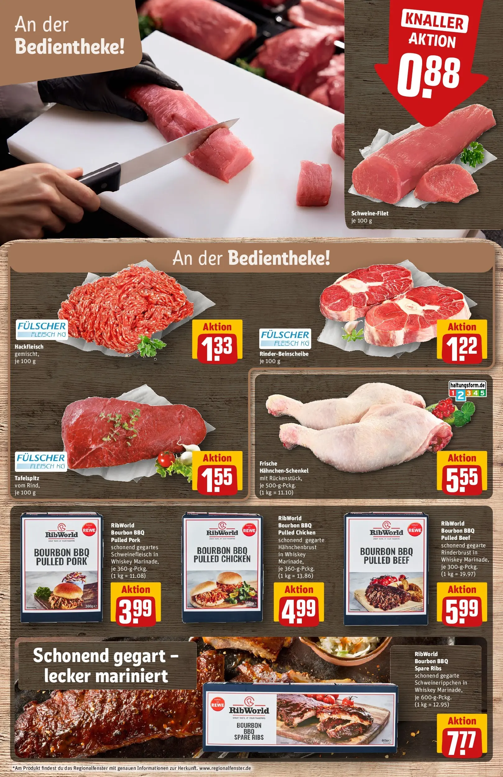 REWE Prospekt ab 22.02.2026 zum Blättern » Angebote | Seite: 9 | Produkte: Tafelspitz, Spare ribs, Fleisch, Whiskey